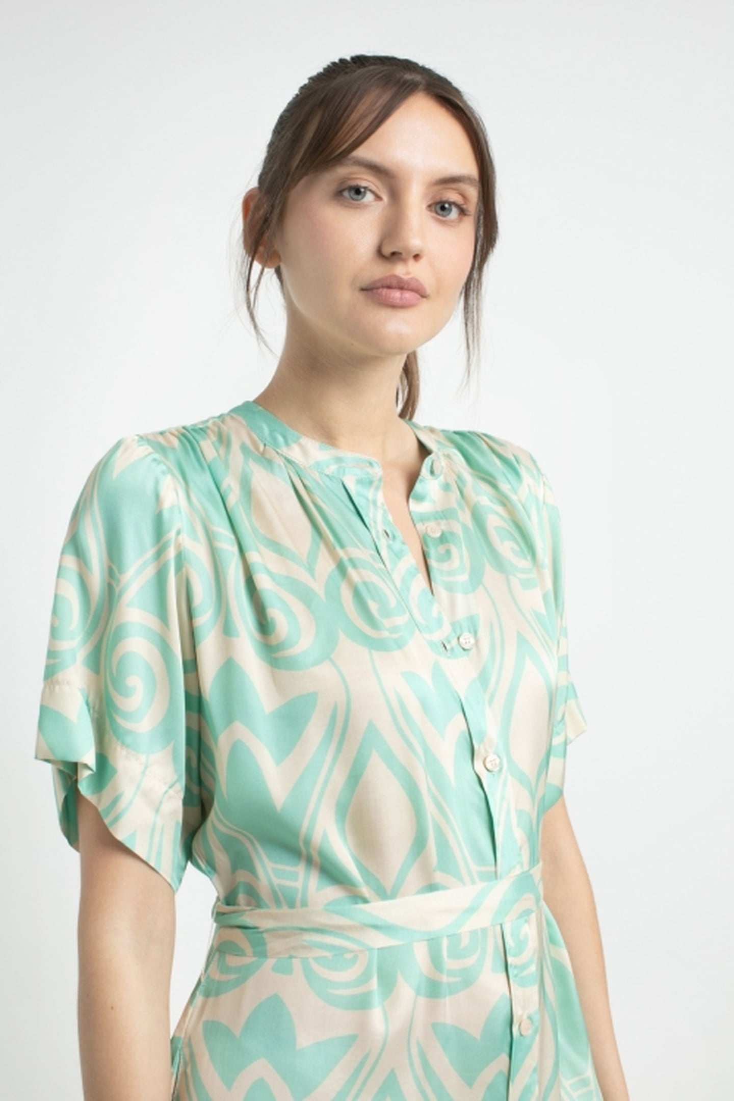 JOELLE DRESS JADE PRINT 2