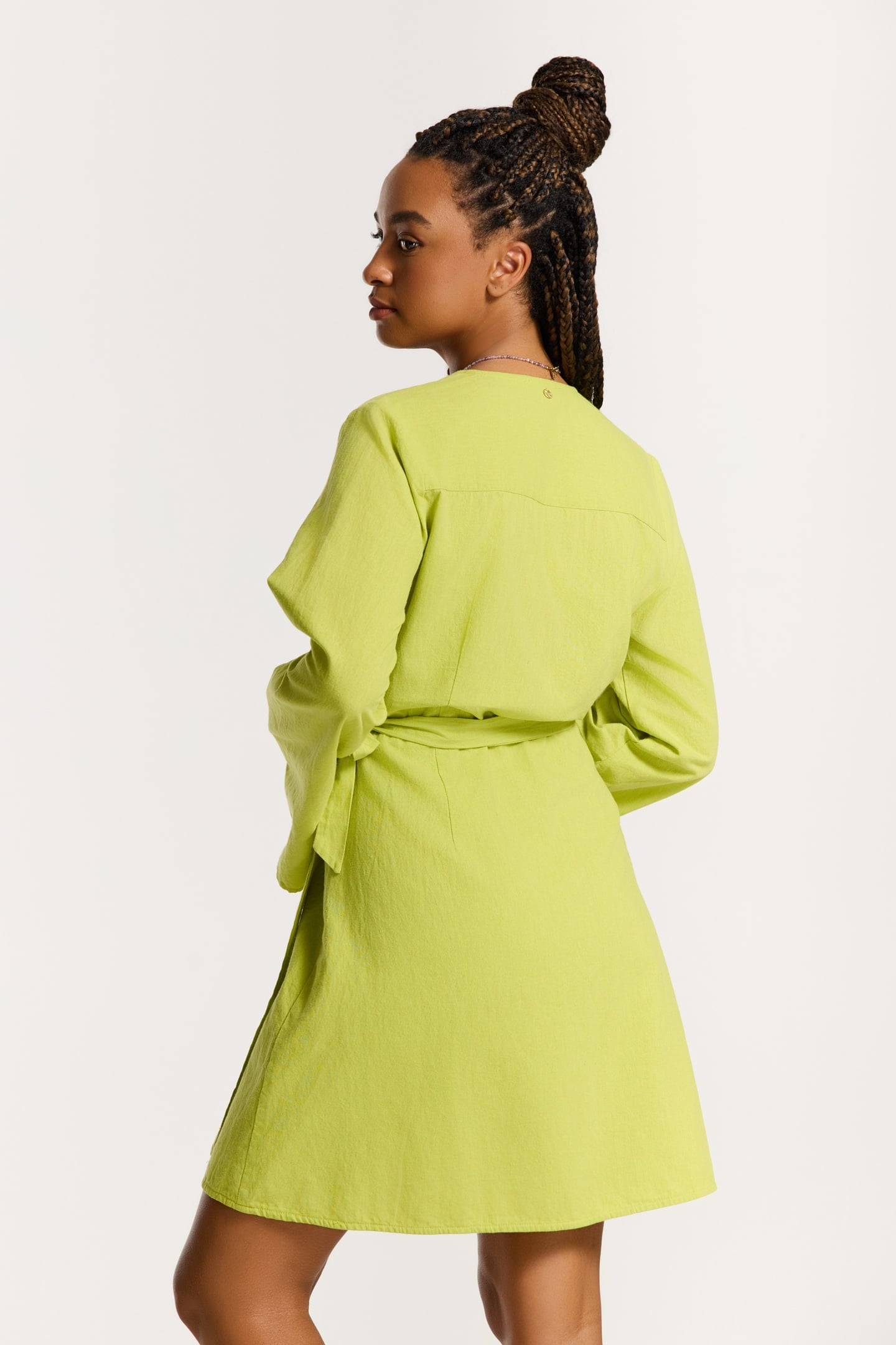 JANELLE DRESS GREEN PISTACHE 5
