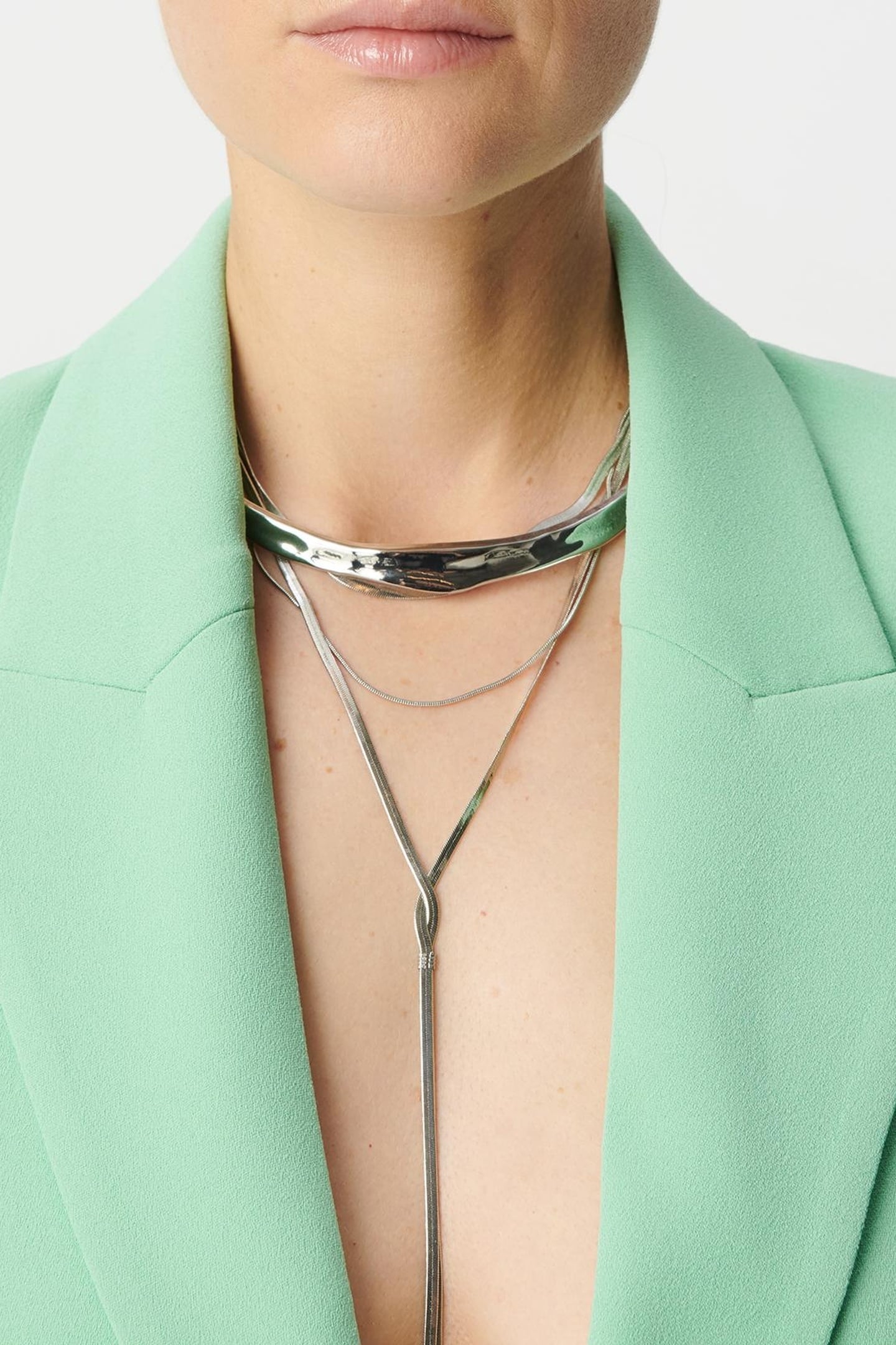 GREEN RECYCLED POLYESTER SUIT JACKET 7