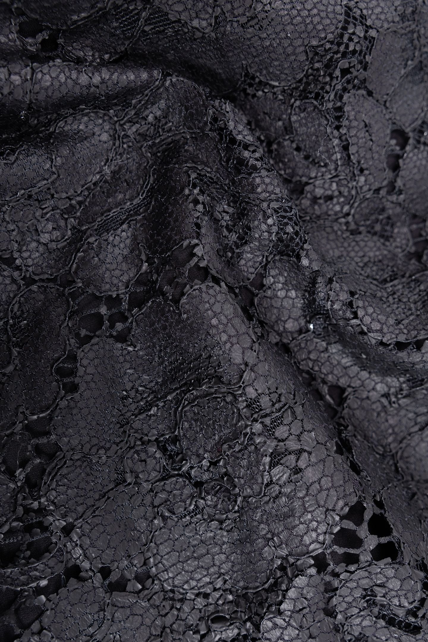 BLACK TOP WITH LACE COATING EFFECT 8