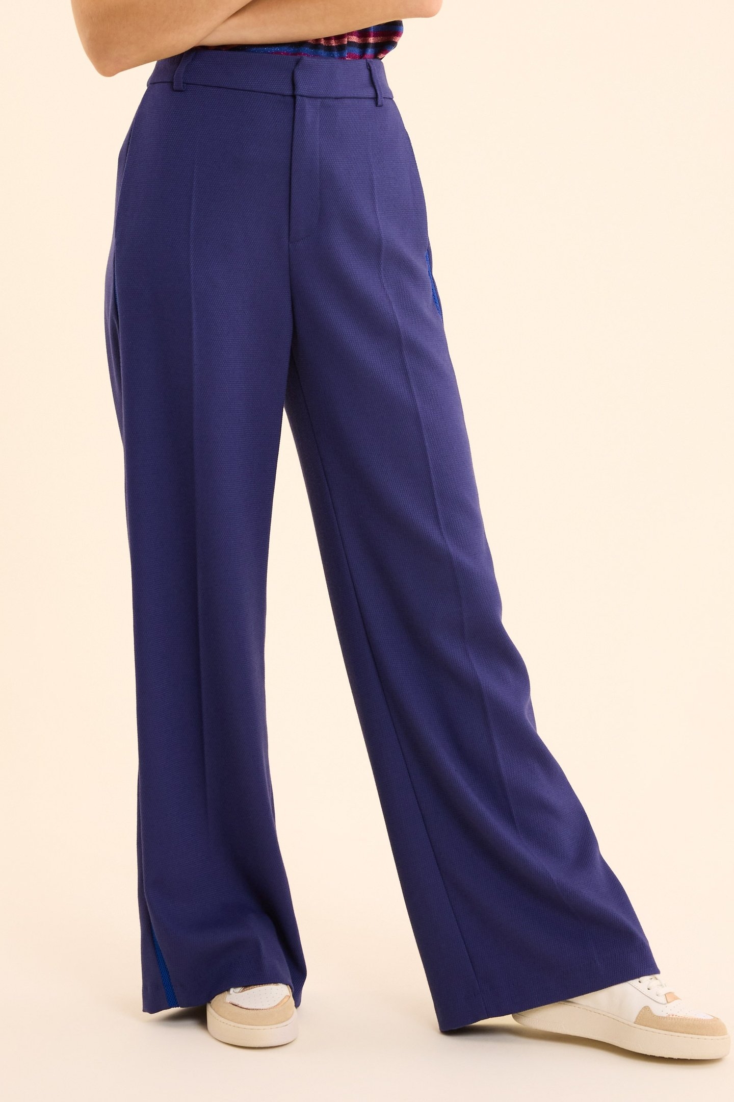 INDIGO HONEYCOMB KNIT JOGGING PANTS INDIGO 2