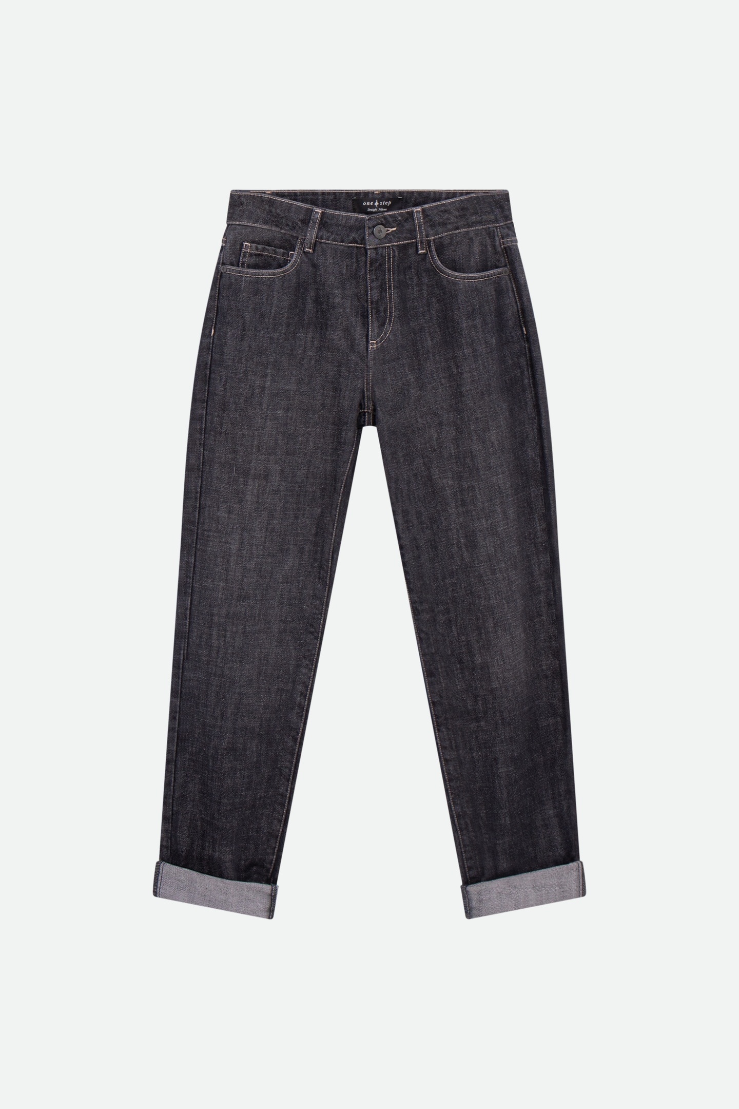 LE CARLA - WATERLESS GREY 7/8 STRAIGHT JEANS 5