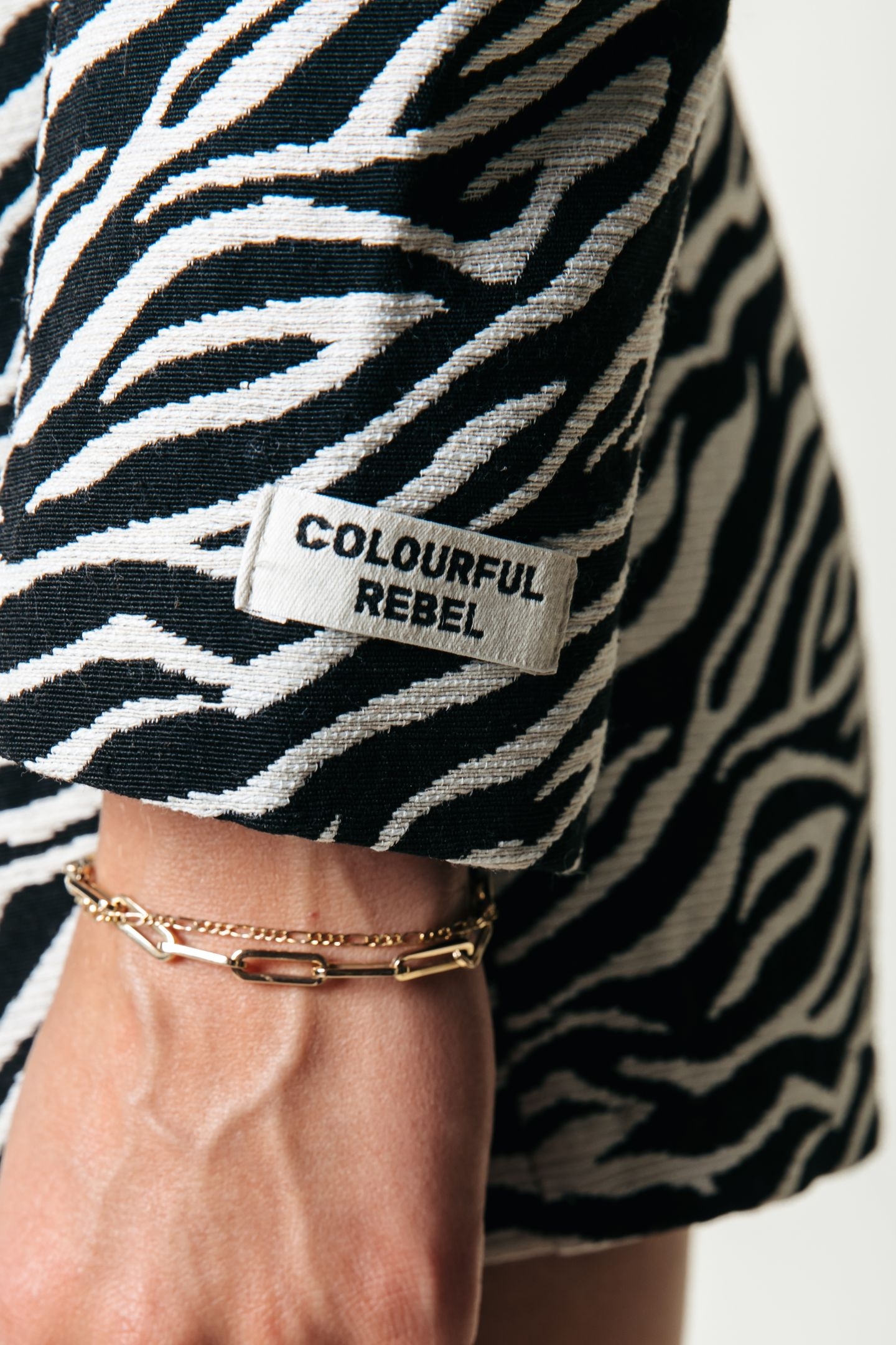 DENTE ZEBRA JACQUARD BLAZER BLACK/WHITE 6