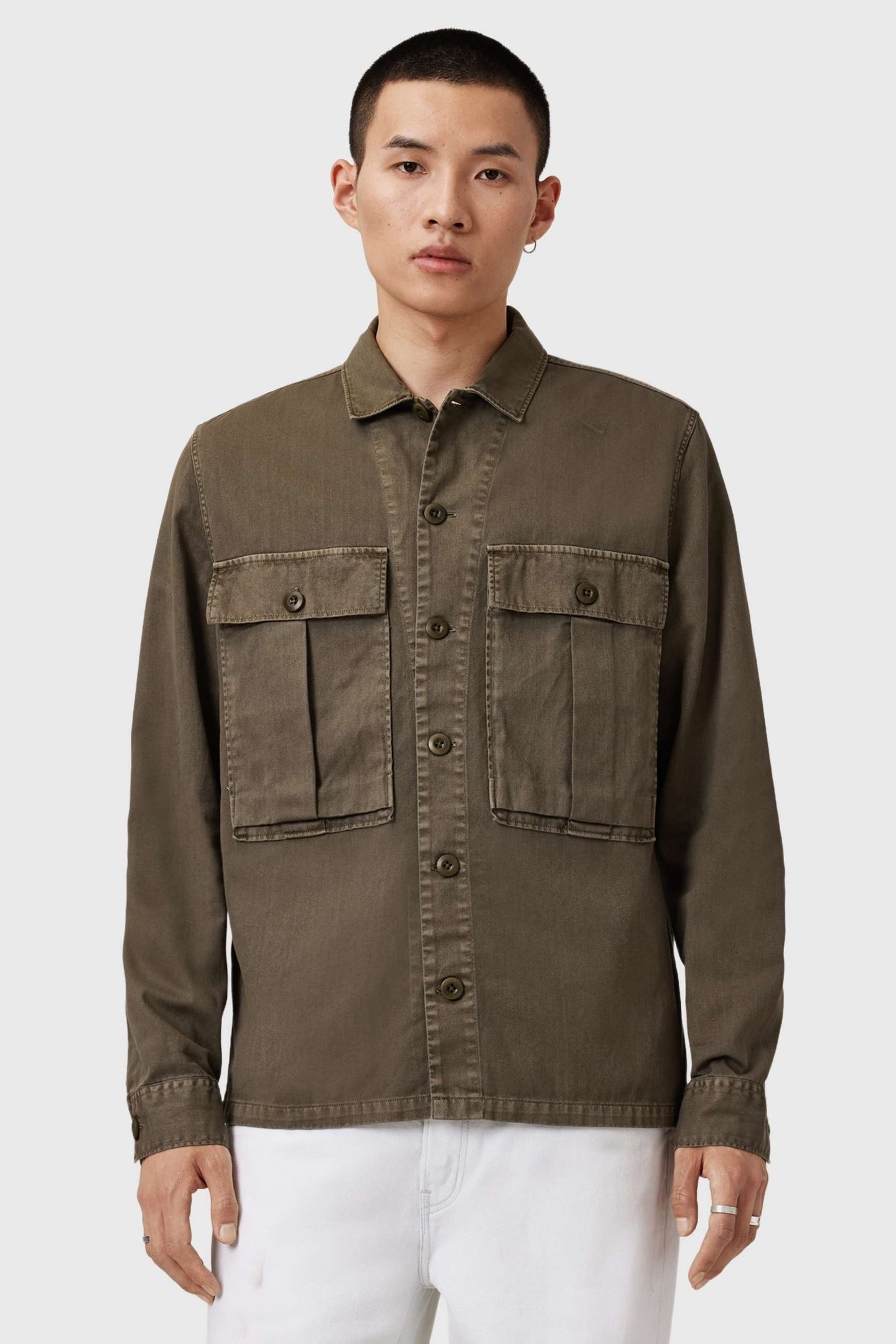 ALBYN LS SHIRT PASTORAL GREEN 4