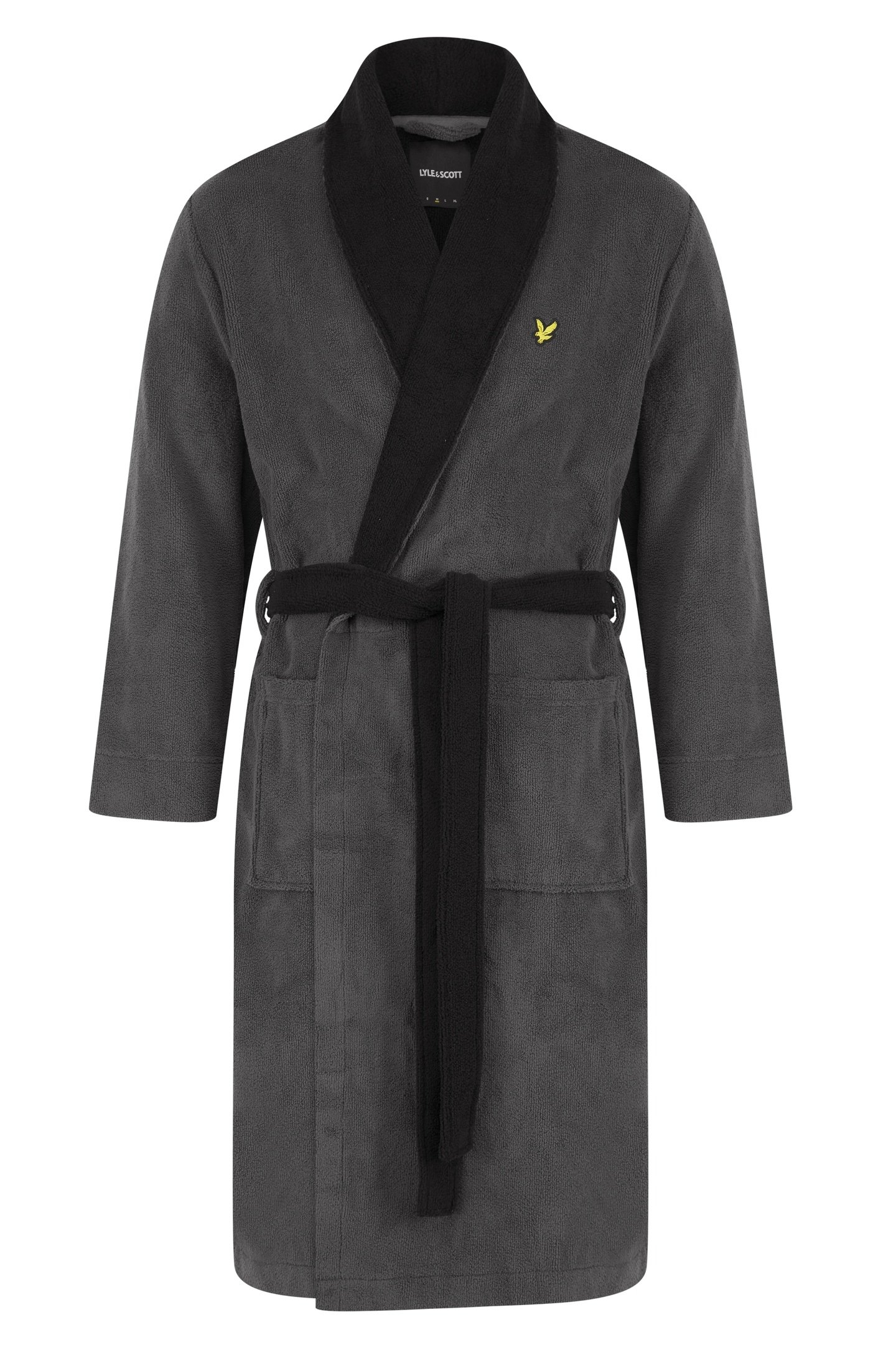 ADRIAN BATHROBE GRANITE GREY/BLACK 1