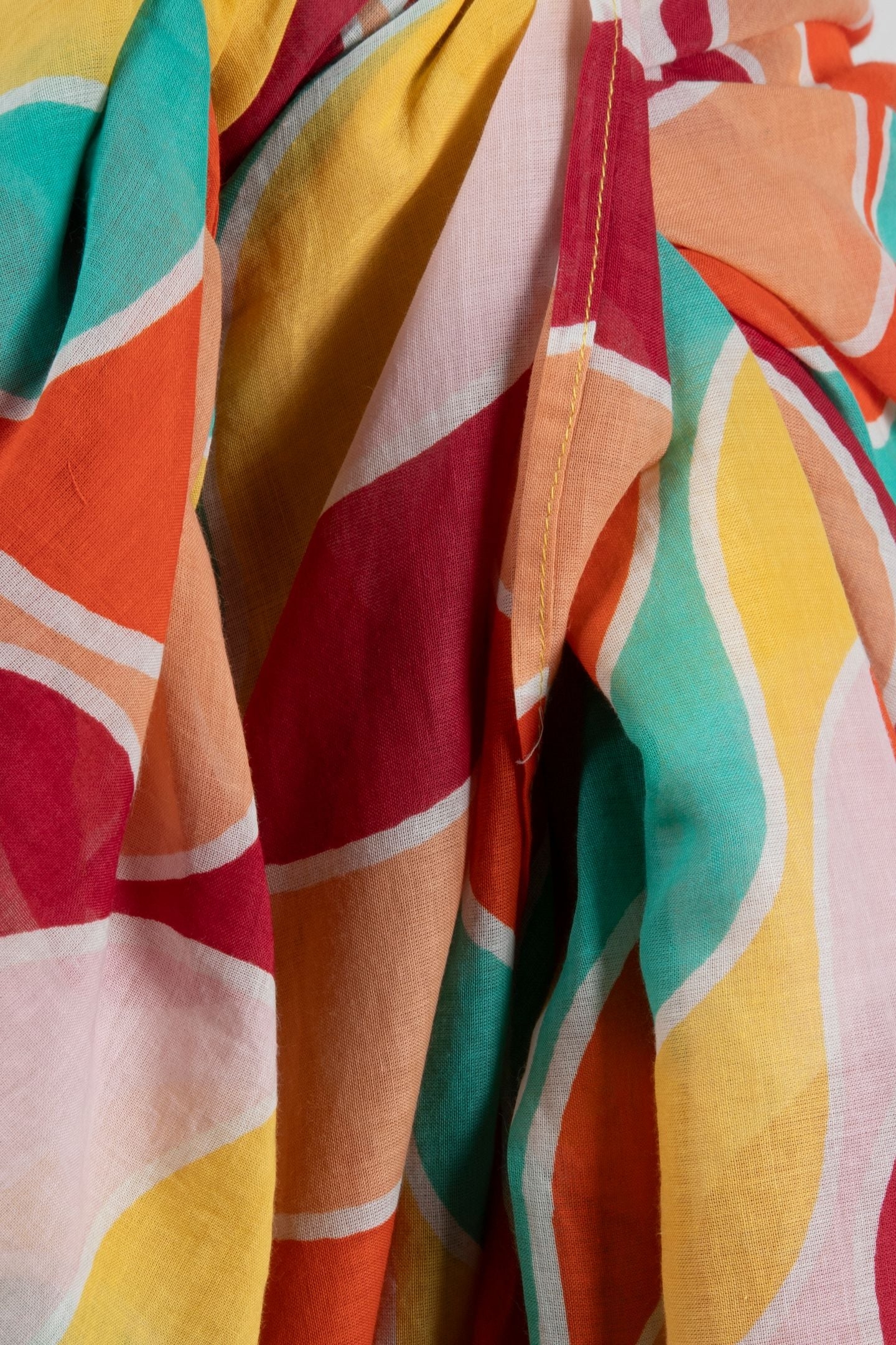 ALMA - PINK SARONG WITH ART DECO COLOR PATTERNS 4