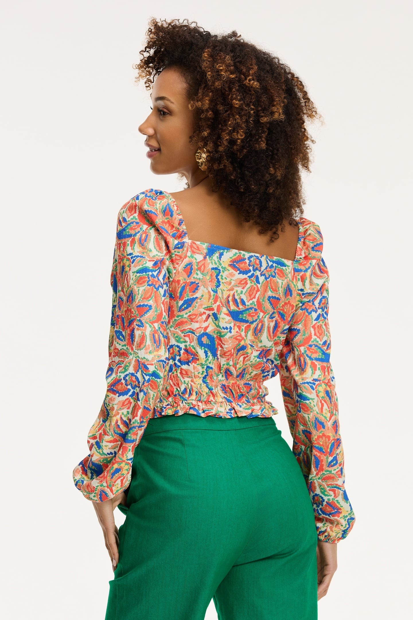 INDI TOP SICILIAN FLOWER ORANGE SICILIAN FLOWER 5