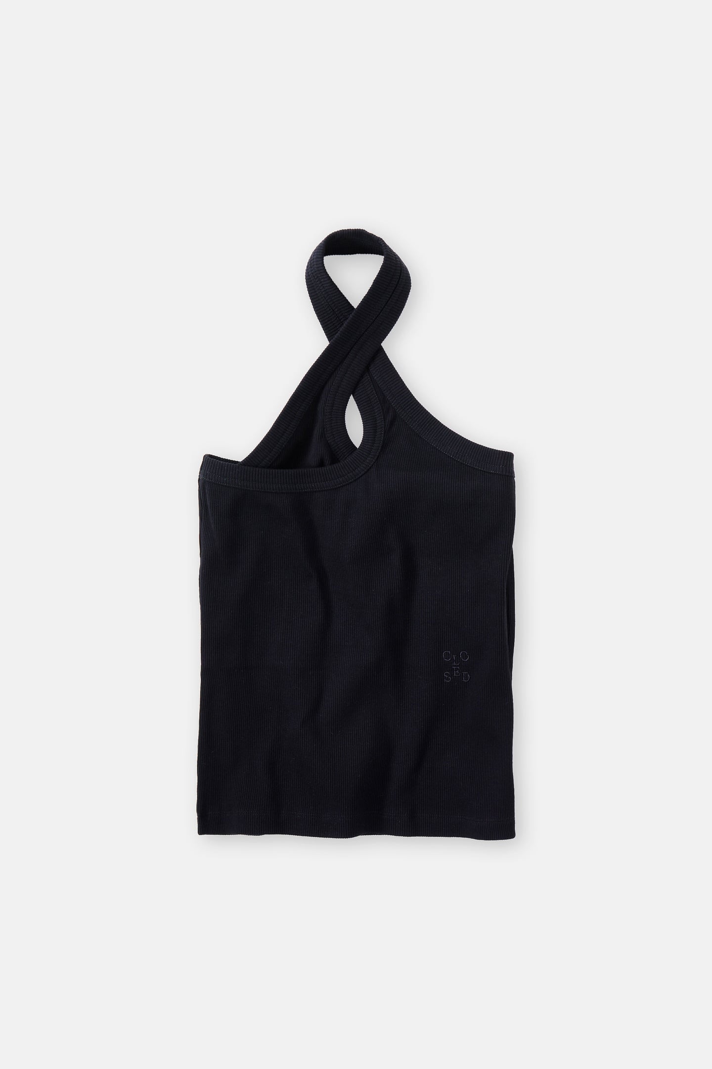 HALTER NECK TOP T-SHIRTS BLACK 5