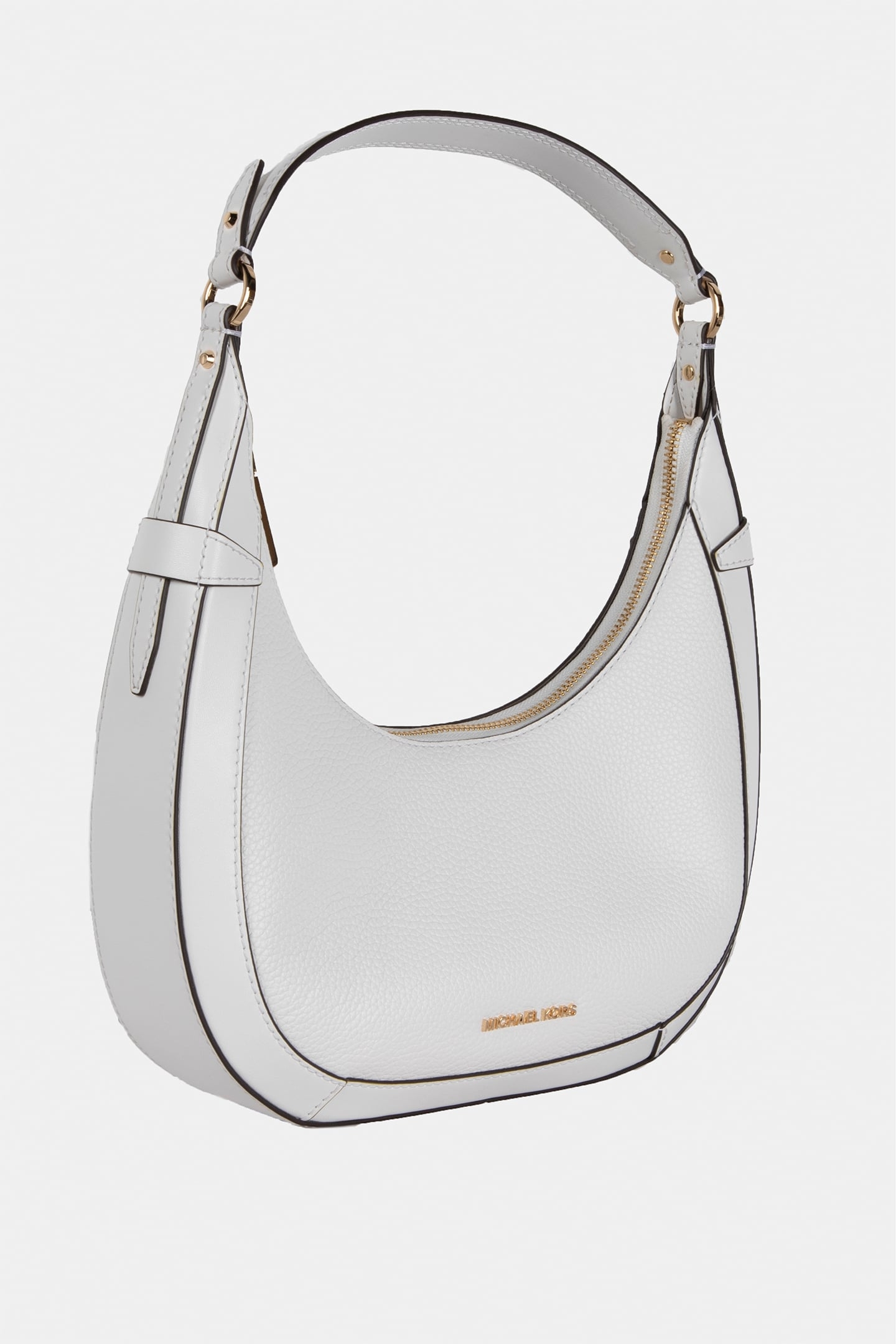 SMALL CRESCENT SHOULDER BAG OPTIC WHITE 3