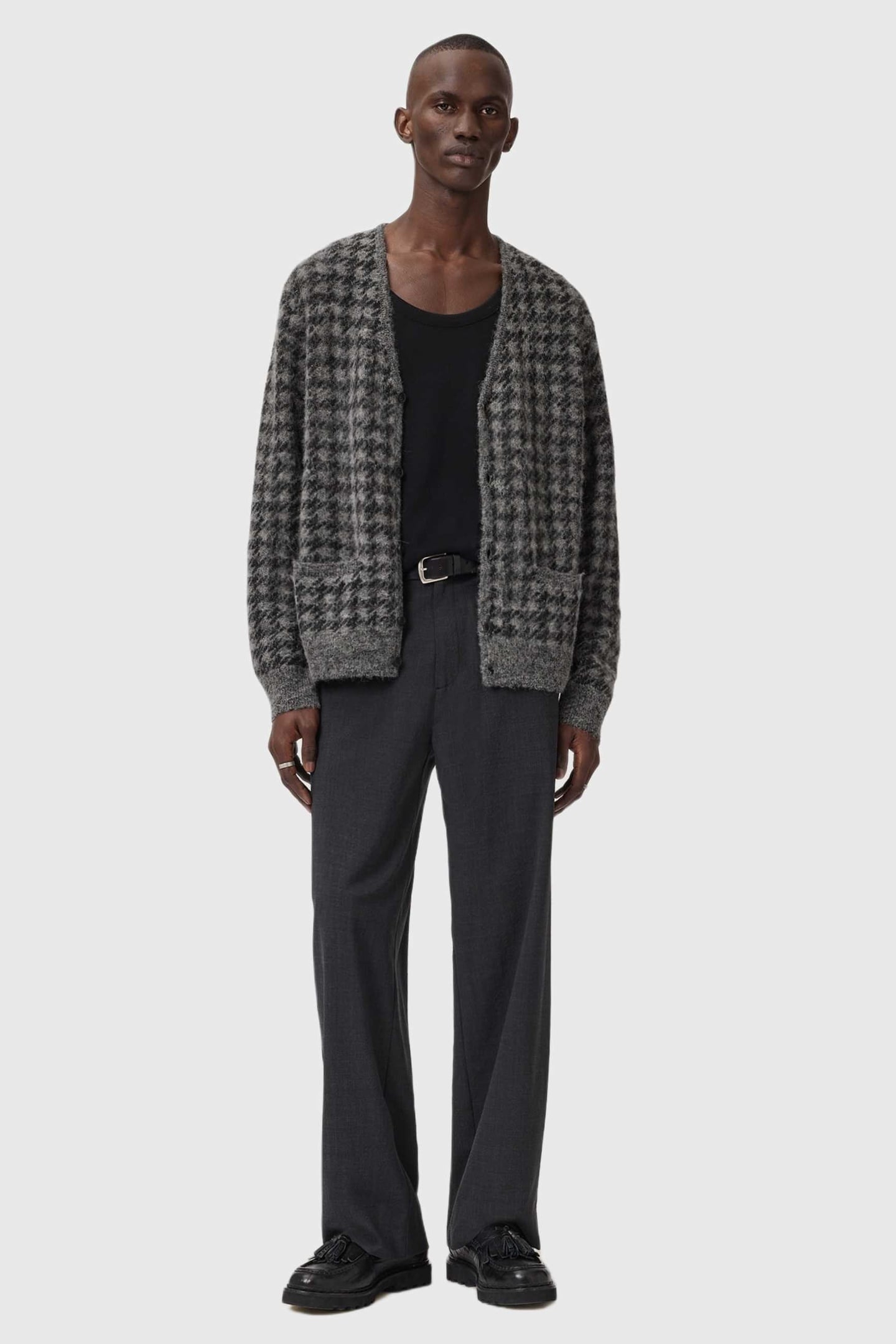 ZAIN CARDIGAN CHARCOAL GREY 3