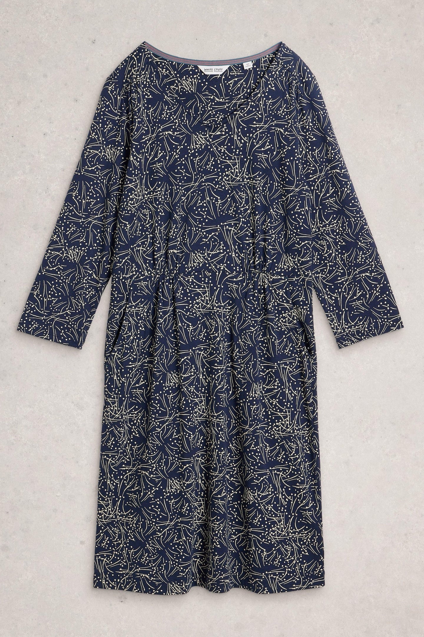 TALLIE JERSEY DRESS NAVY PRINT 3