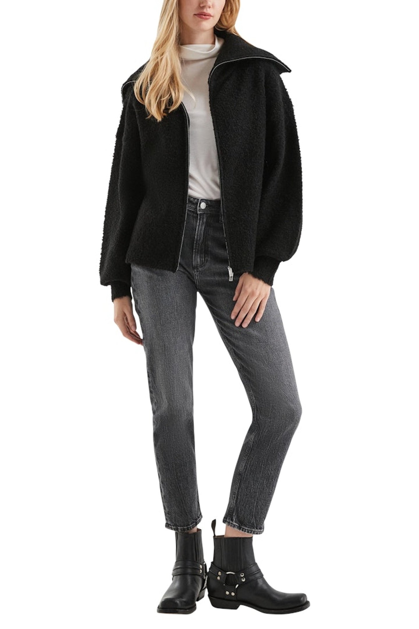 S.OLIVER-QS CARDIGAN BLACK 1