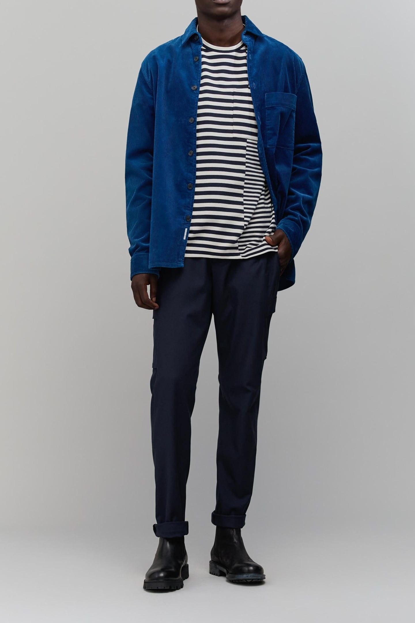 OFF-WHITE NAVY STRIPED SAILOR T-SHIRT 1