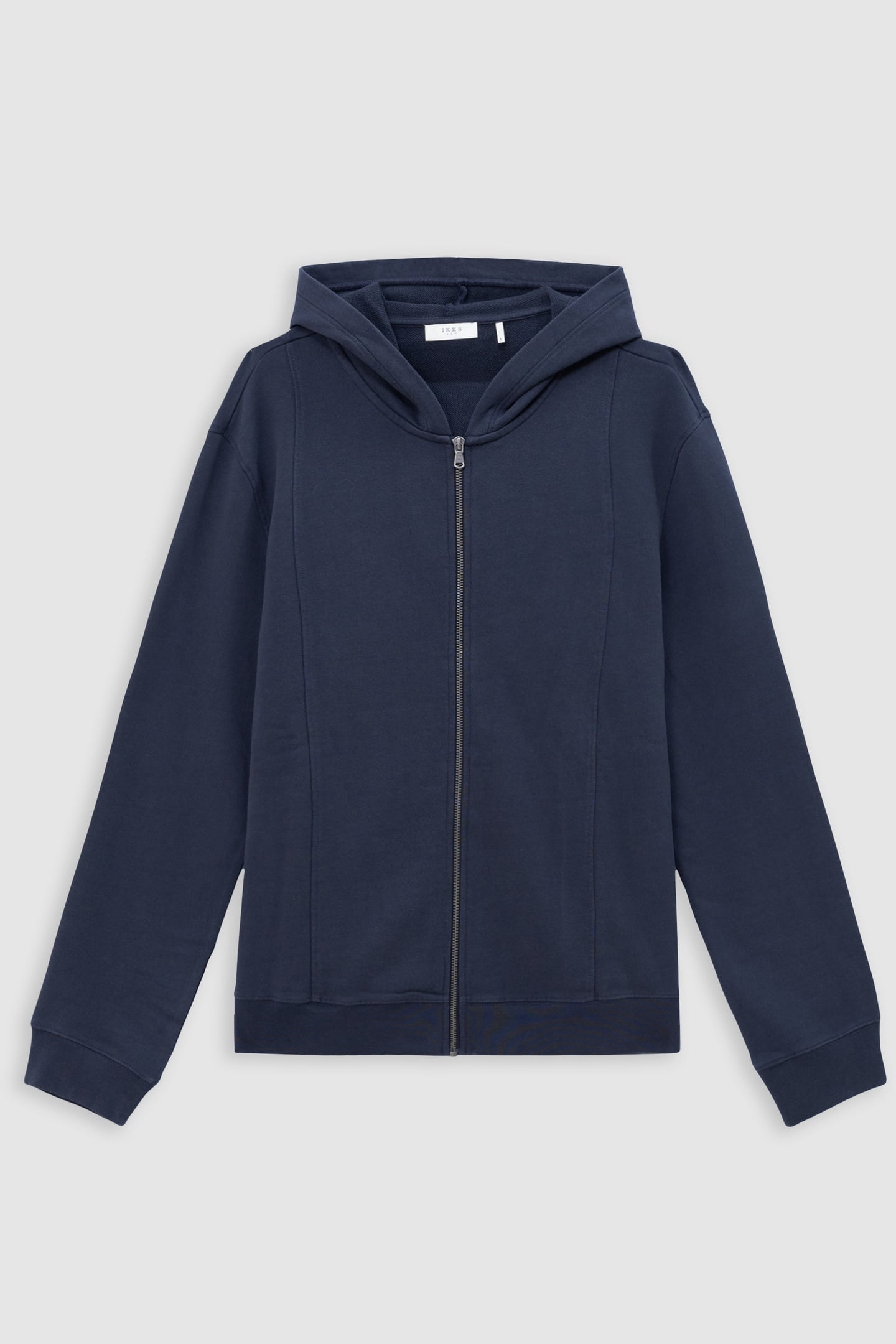 INK SWEATSHIRT FABRIC ZIP-UP HOODED CARDIGAN 4