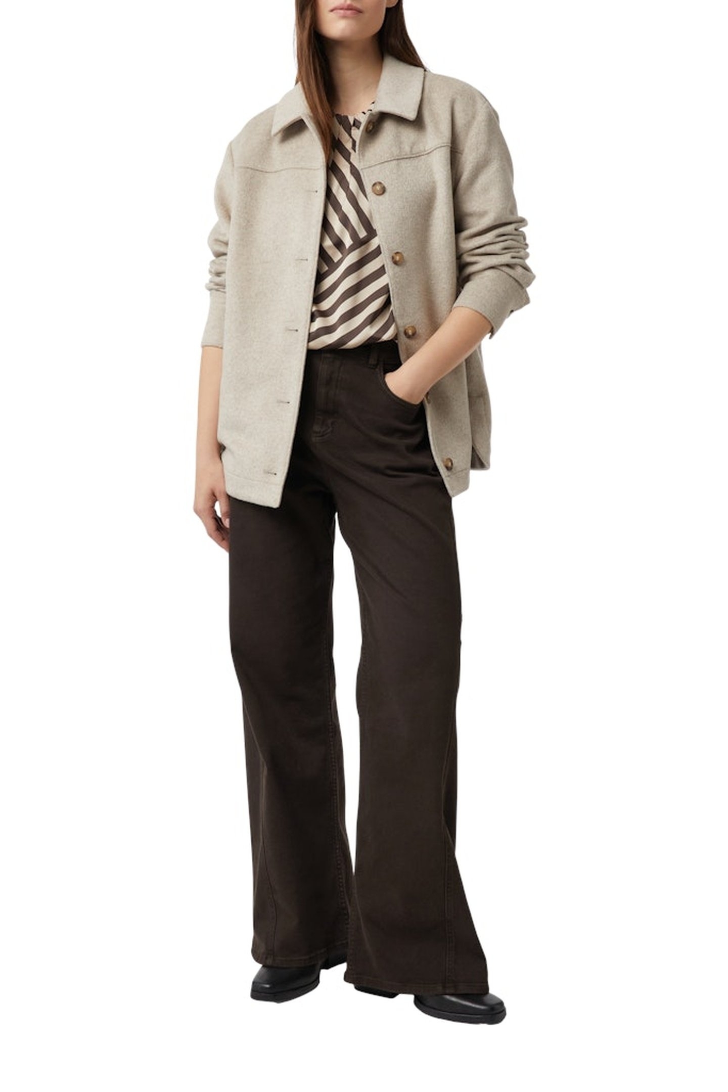 COMMA BLOUSES BROWN-DARK 2