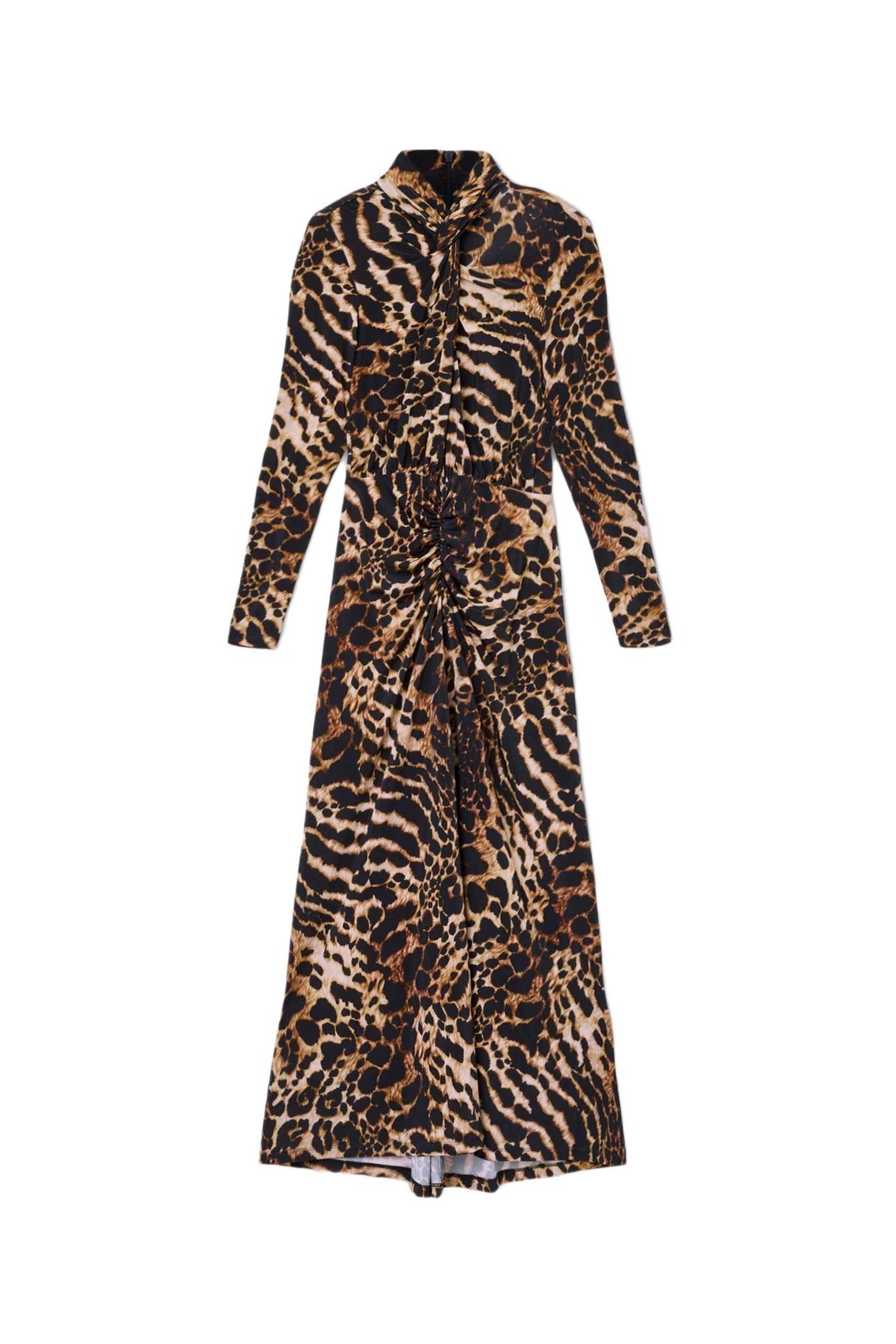 MINA DRESS PARDUS HONEY BROWN 5