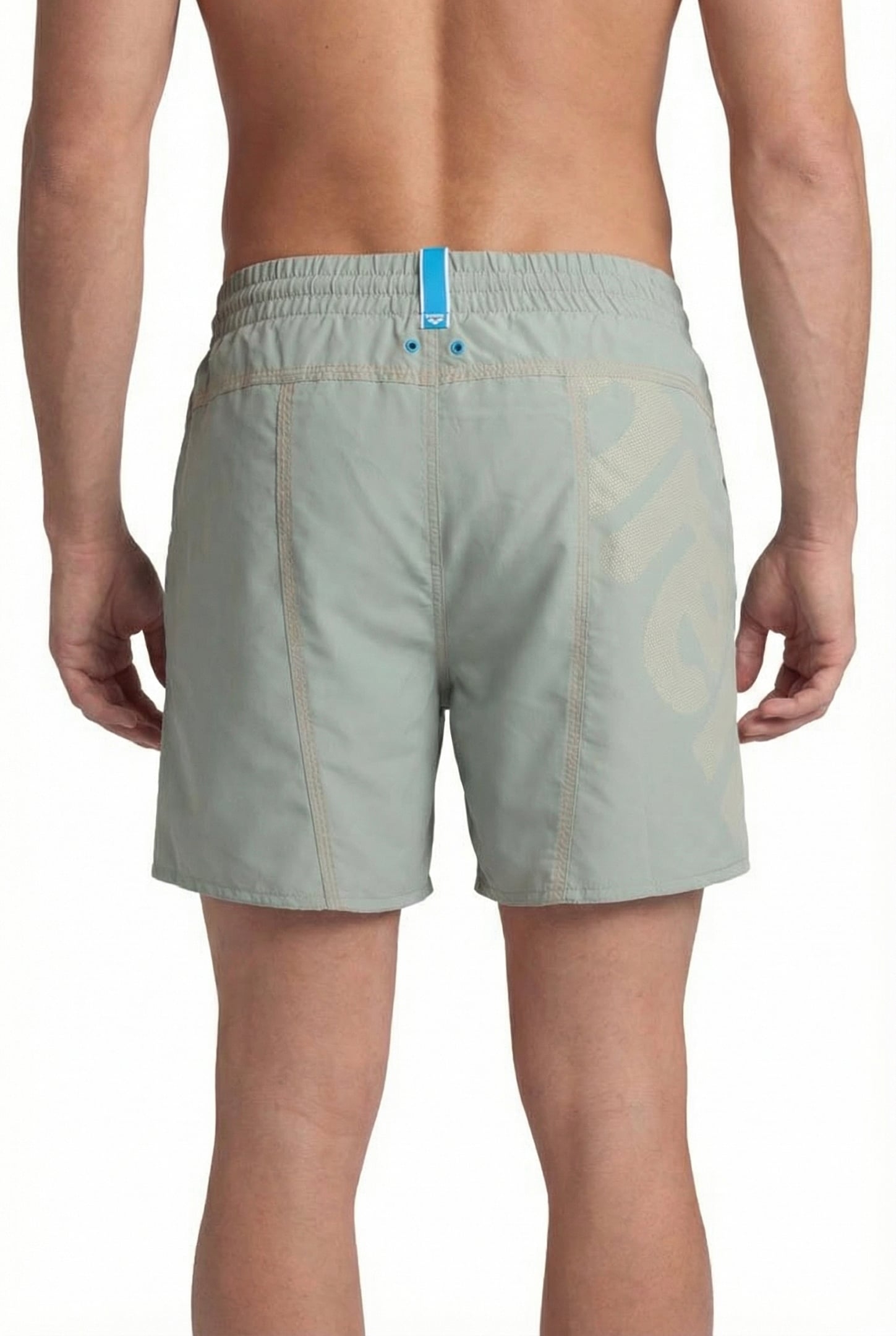 MEN'S ARENA PRO_FILE BEACH SHORT LOGO JADE-SALMON PINK 2