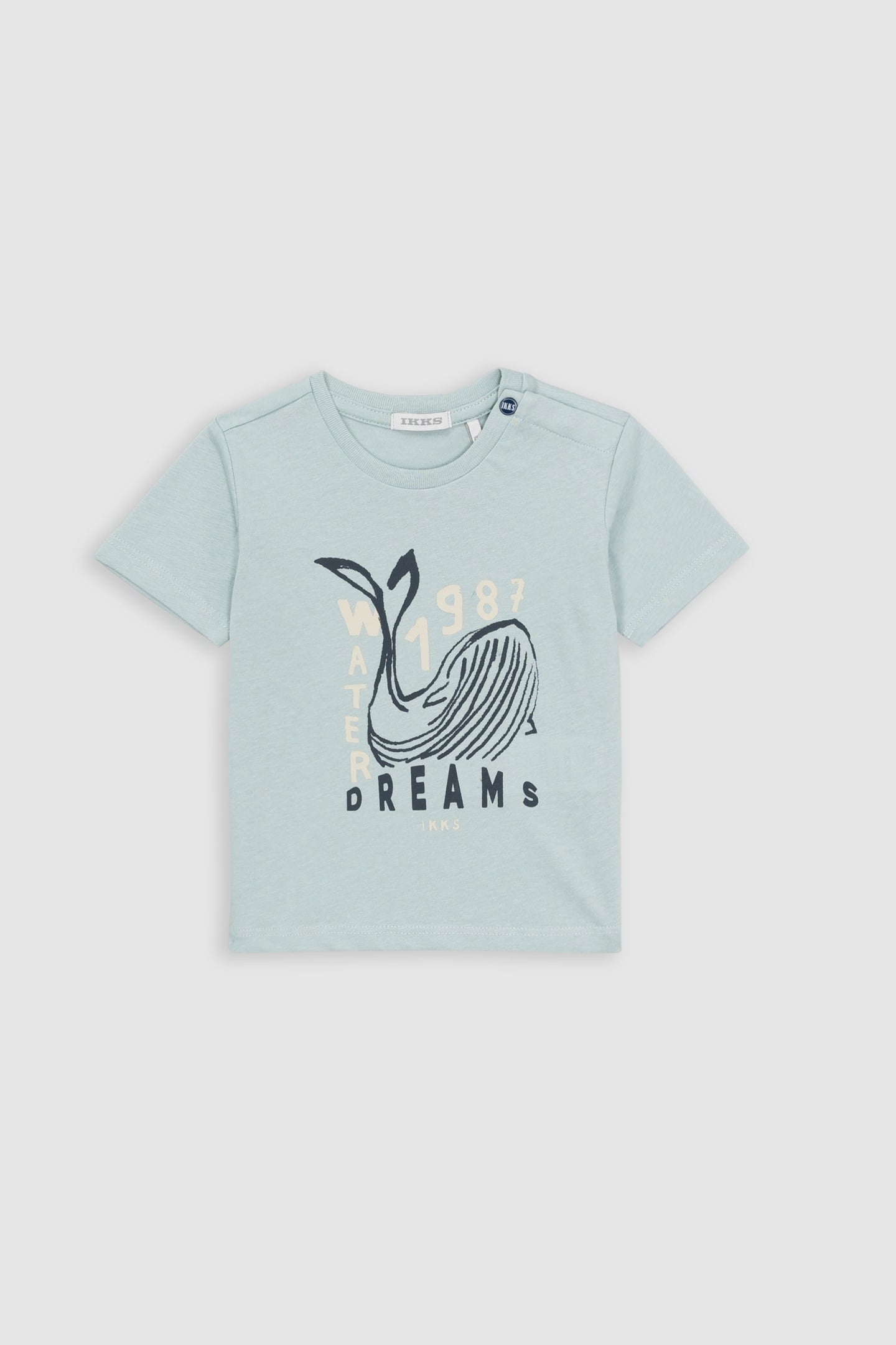 GREEN ORGANIC COTTON WHALE T-SHIRT 1