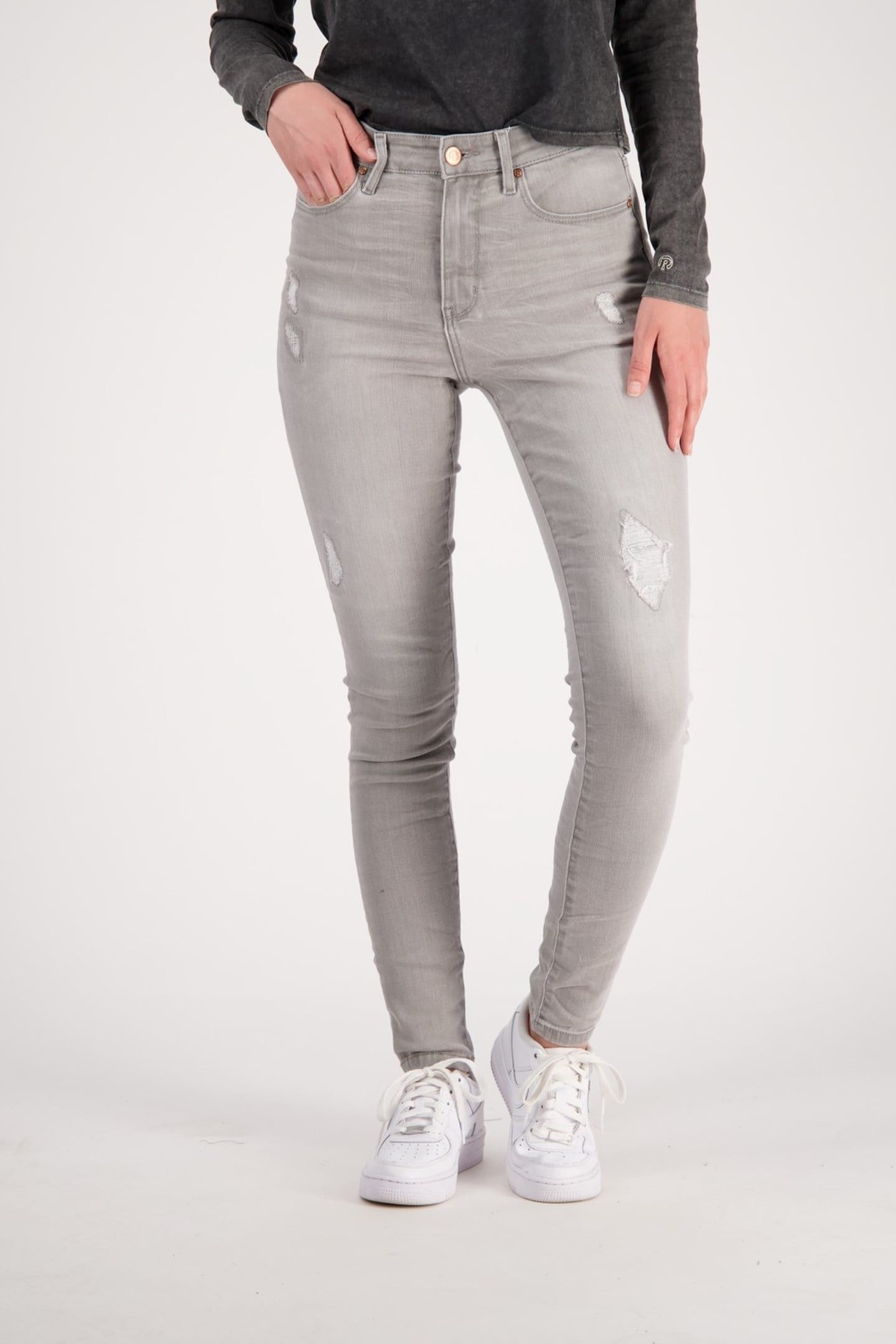 BLOSSOM SUPER SKINNY JEANS VINTAGE GREY 1