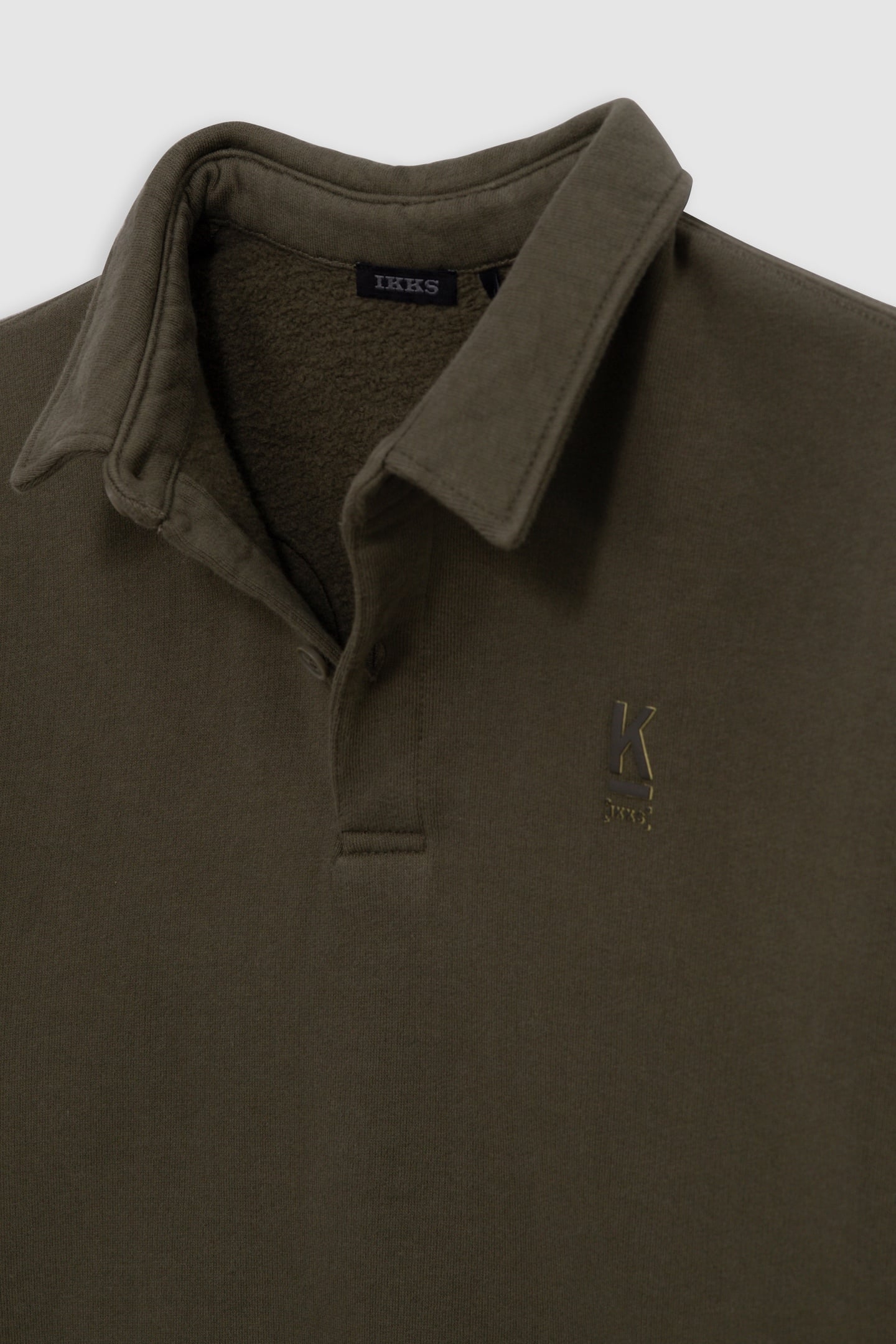 BOY'S KHAKI SWEATSHIRT WITH XL SLOGAN EMBROIDERED ON BACK 4