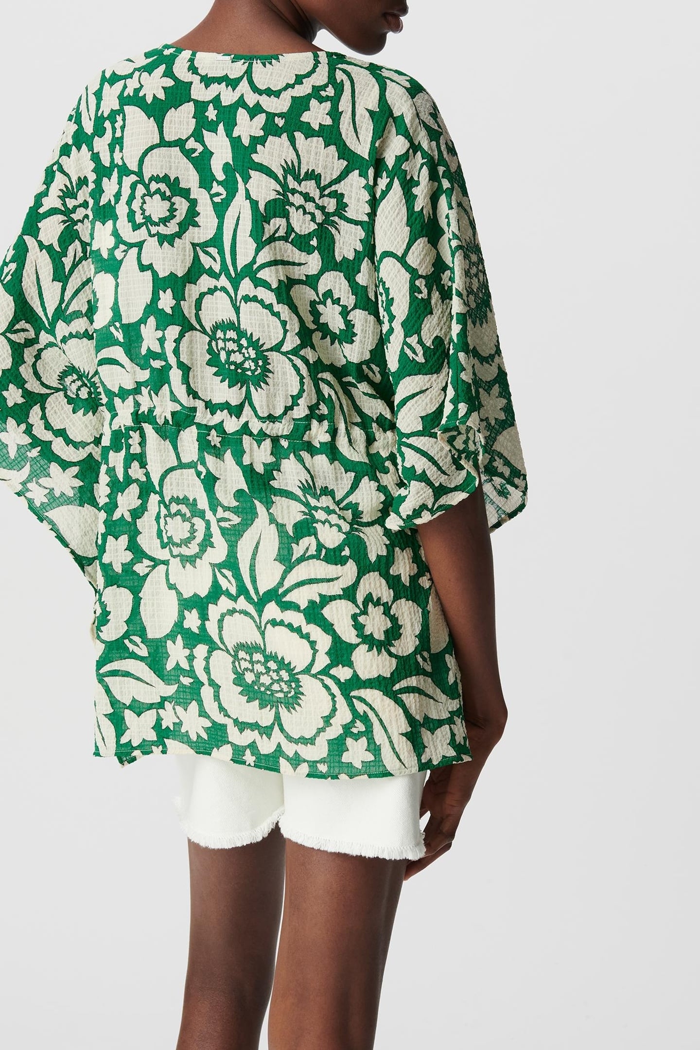 GREEN BLOUSE, TROPICAL MAXI PRINT 2