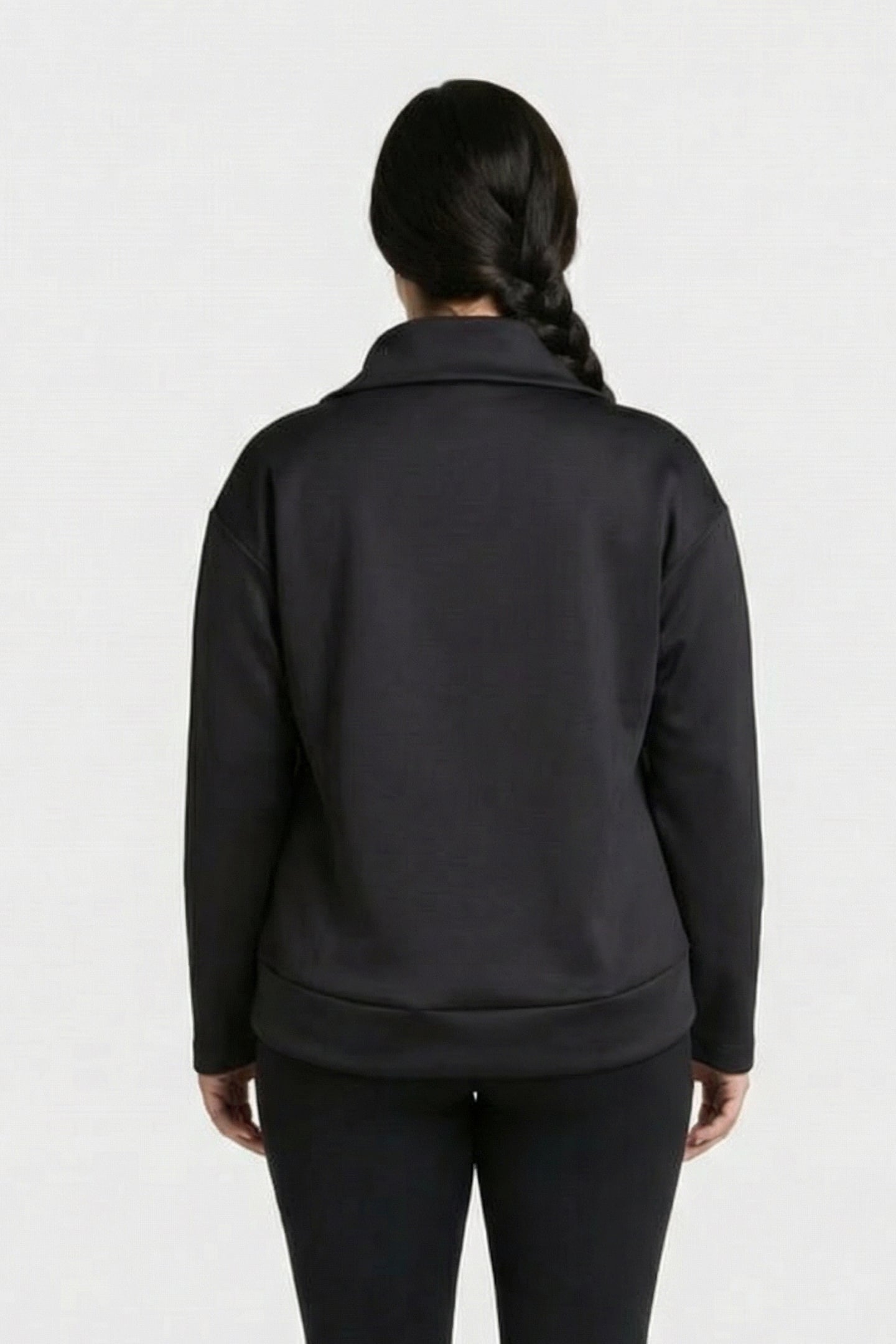 W L/S SPACER HALZ ZIP BLACK 2