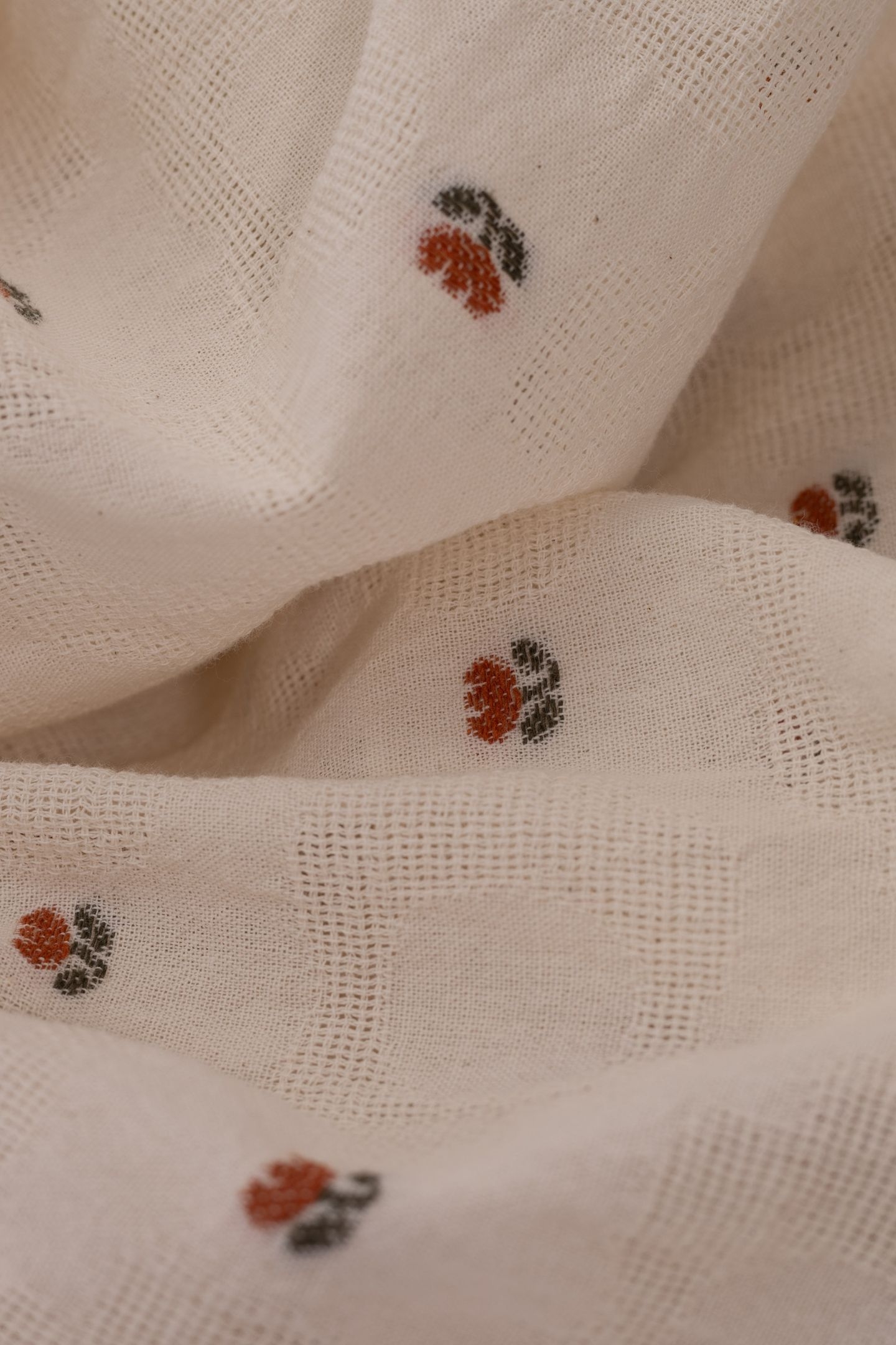 ECRU SHIRT WITH FLOWER MOTIFS ECRU 6