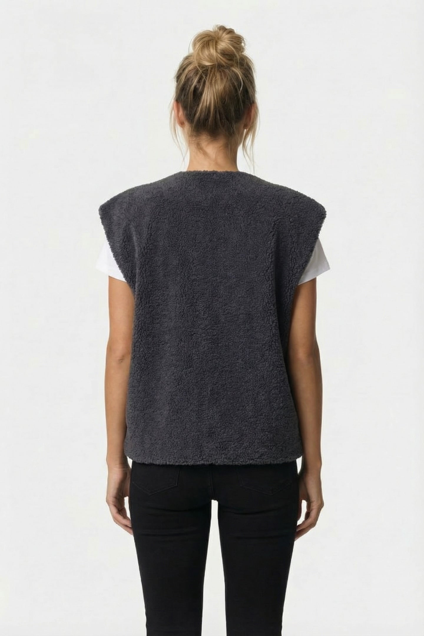 BORG GILET CHARCOAL GREY 2