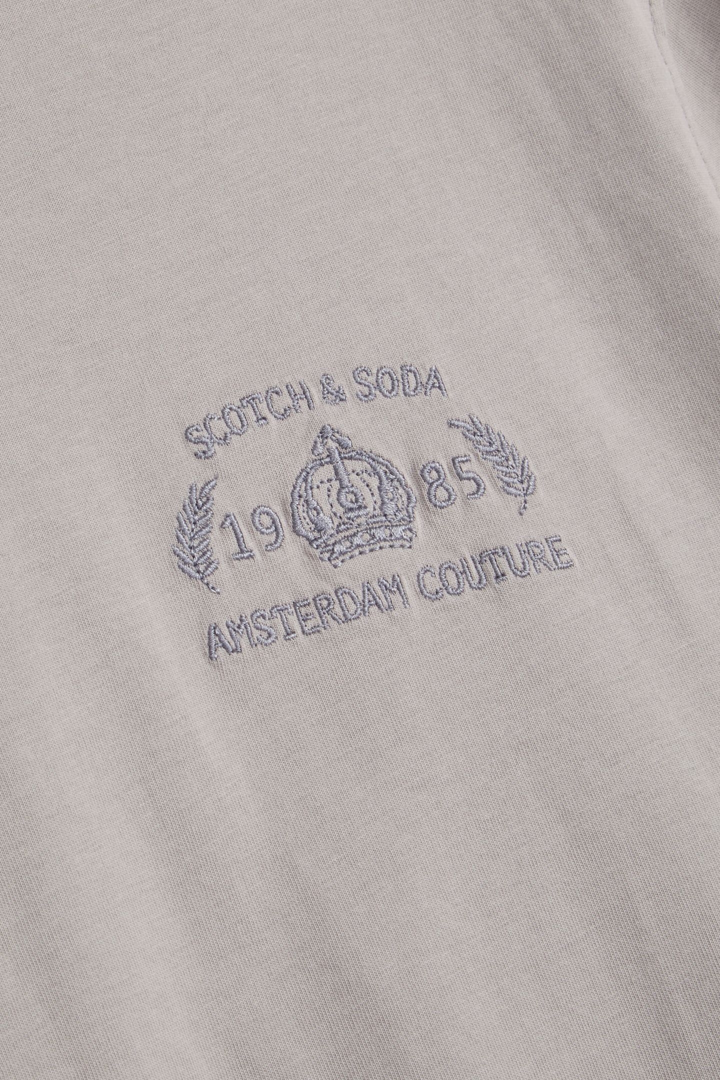 SS ROLL NECK TEE GREY/PURPLE 3