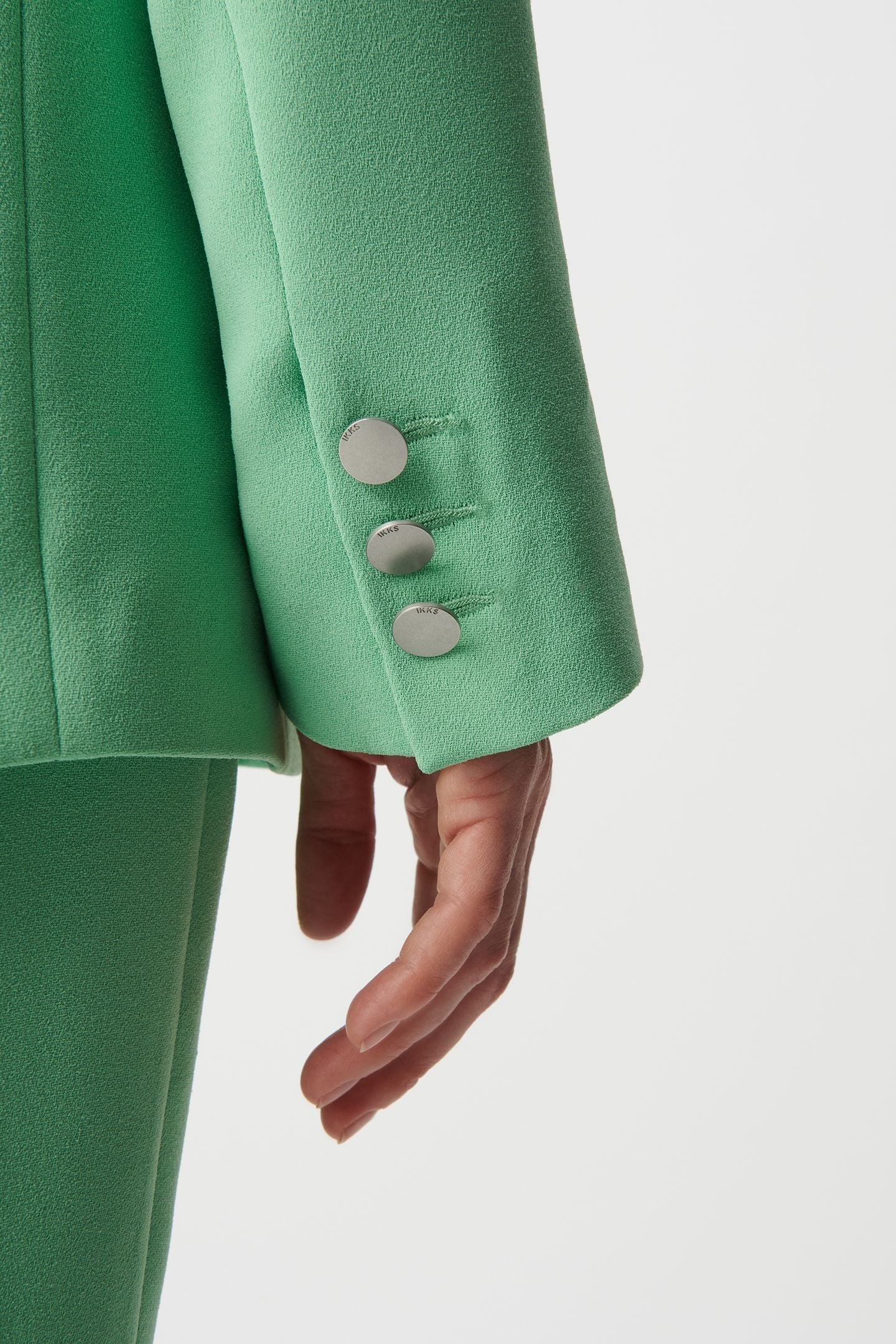 GREEN RECYCLED POLYESTER SUIT JACKET 8