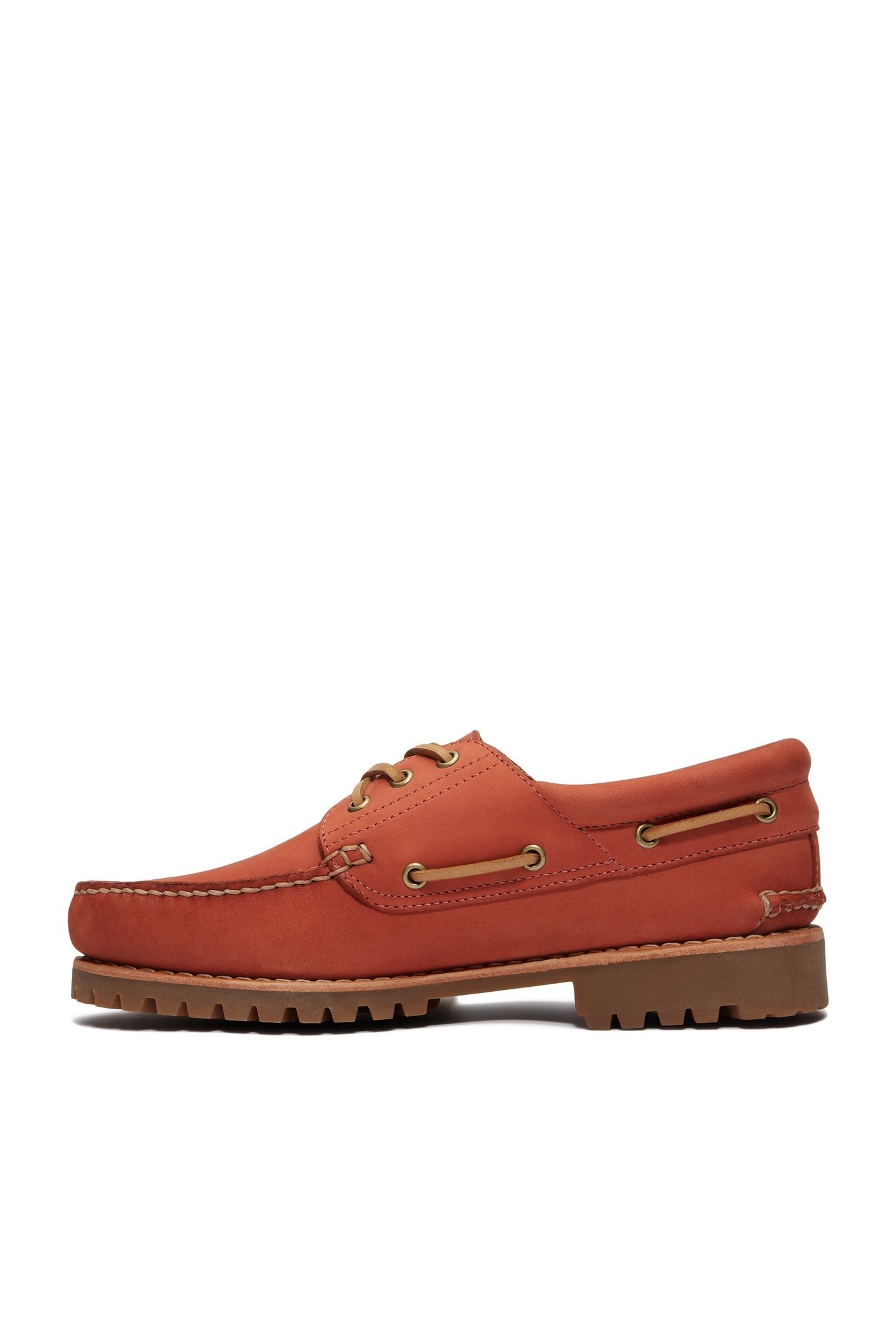 AUTHENTIC BOAT SHOE MEDIUM RED NUBUCK 2