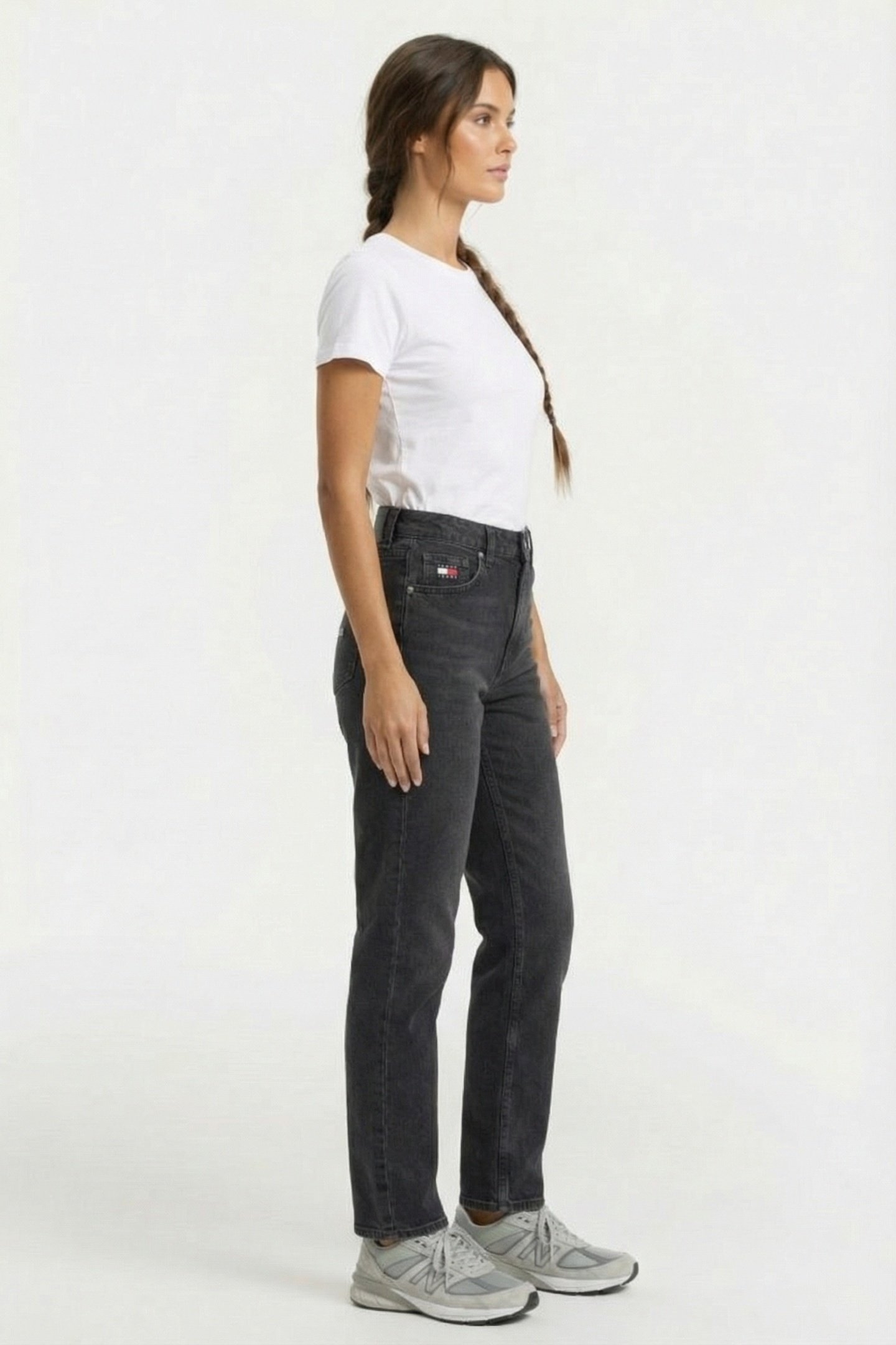 LAYLA HIGH RISE SLIM STRAIGHT JEANS DENIM BLACK 3