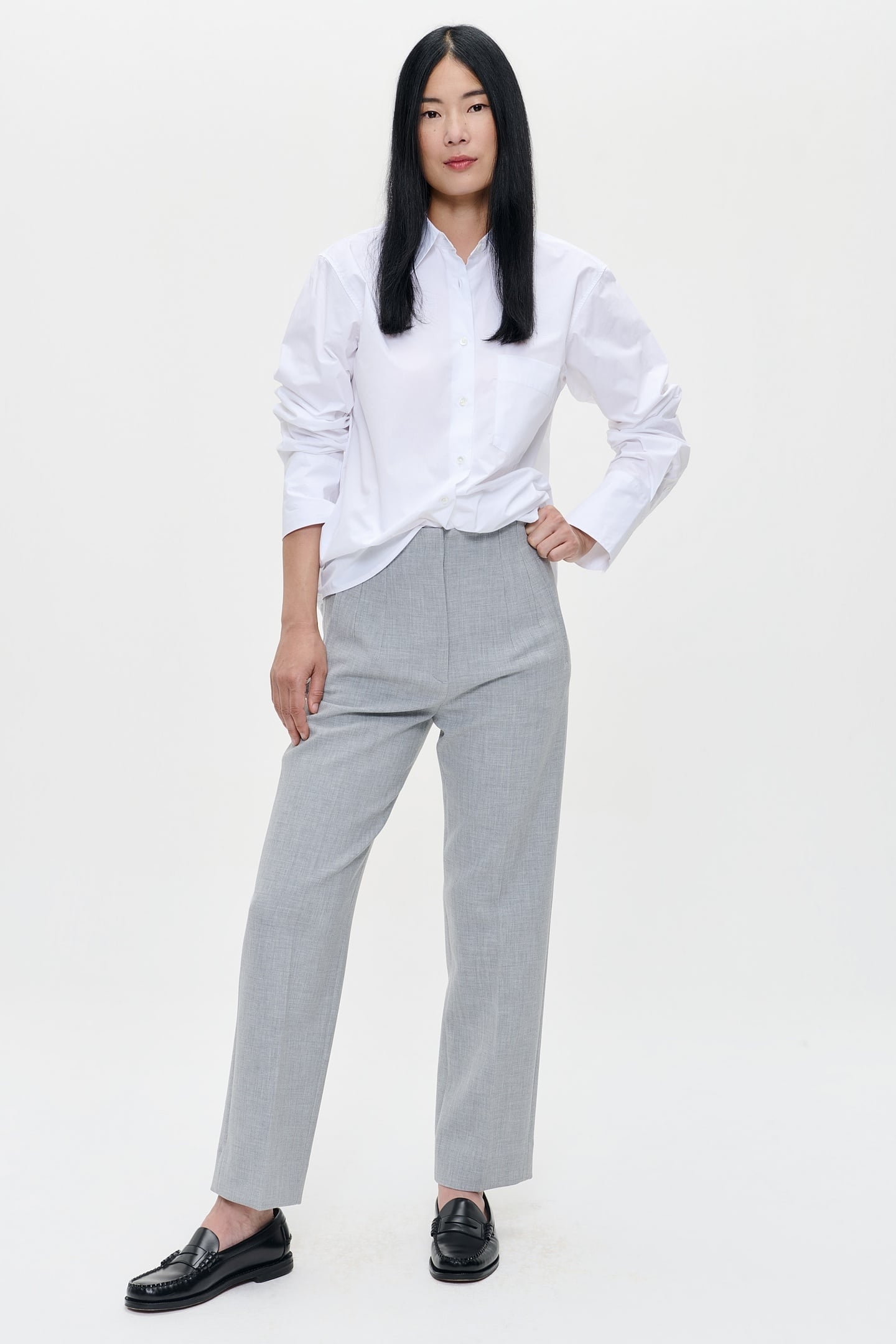 WHITE POPLIN SHIRT WHITE 2