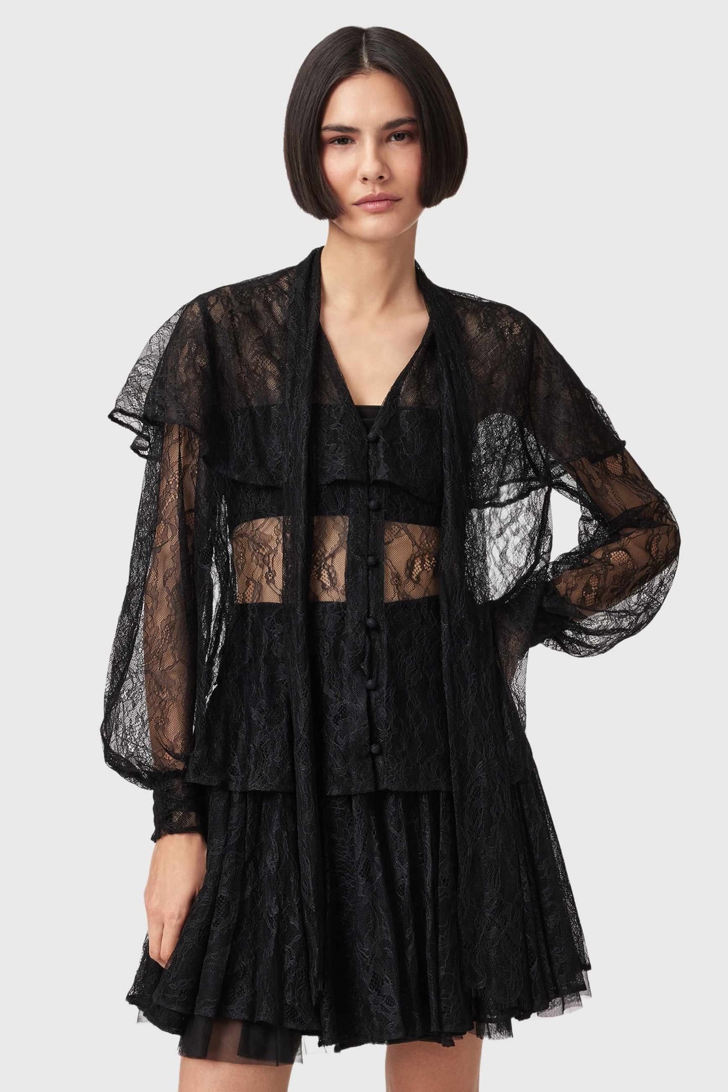 ATHENA LACE SHIRT BLACK 4