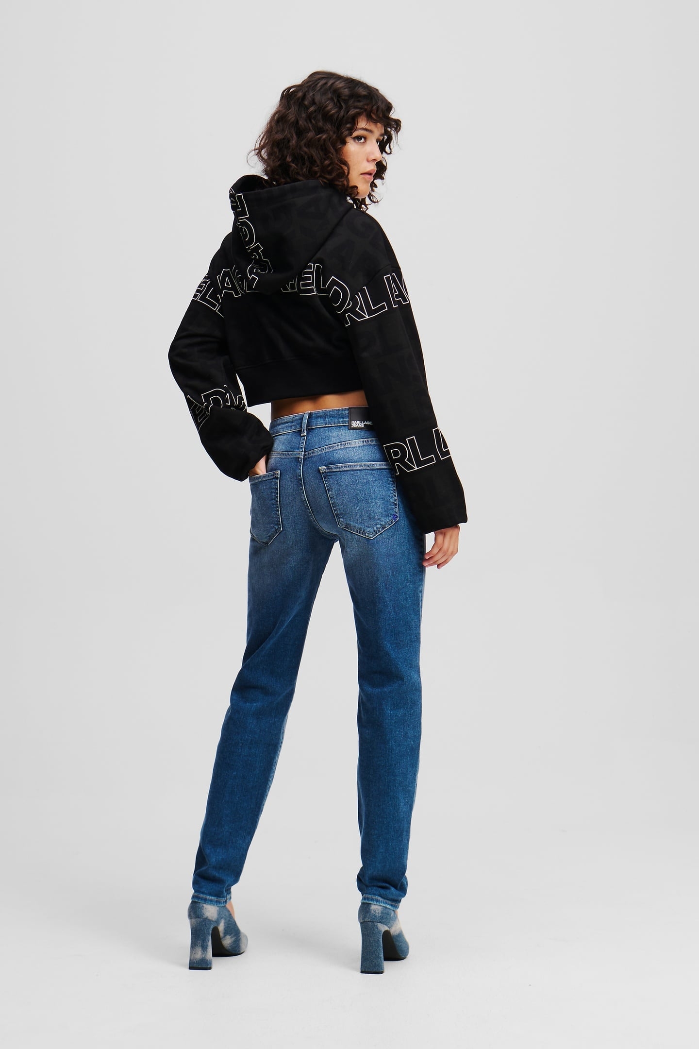 WASHED DARK BLUE KLJ MR SLIM DENIM 4