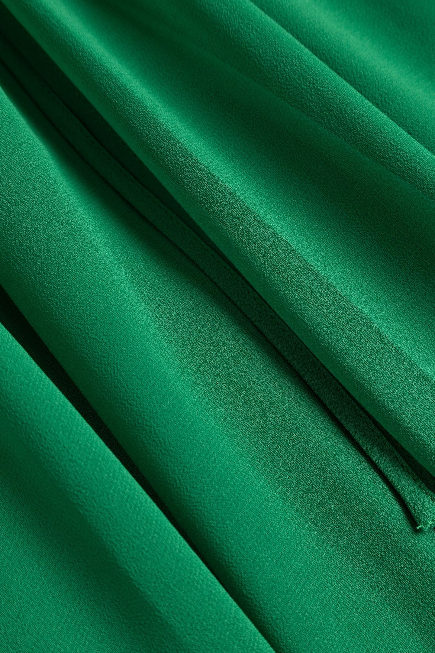 GREEN LONG DRESS WITH DRAPED STRAPS 6