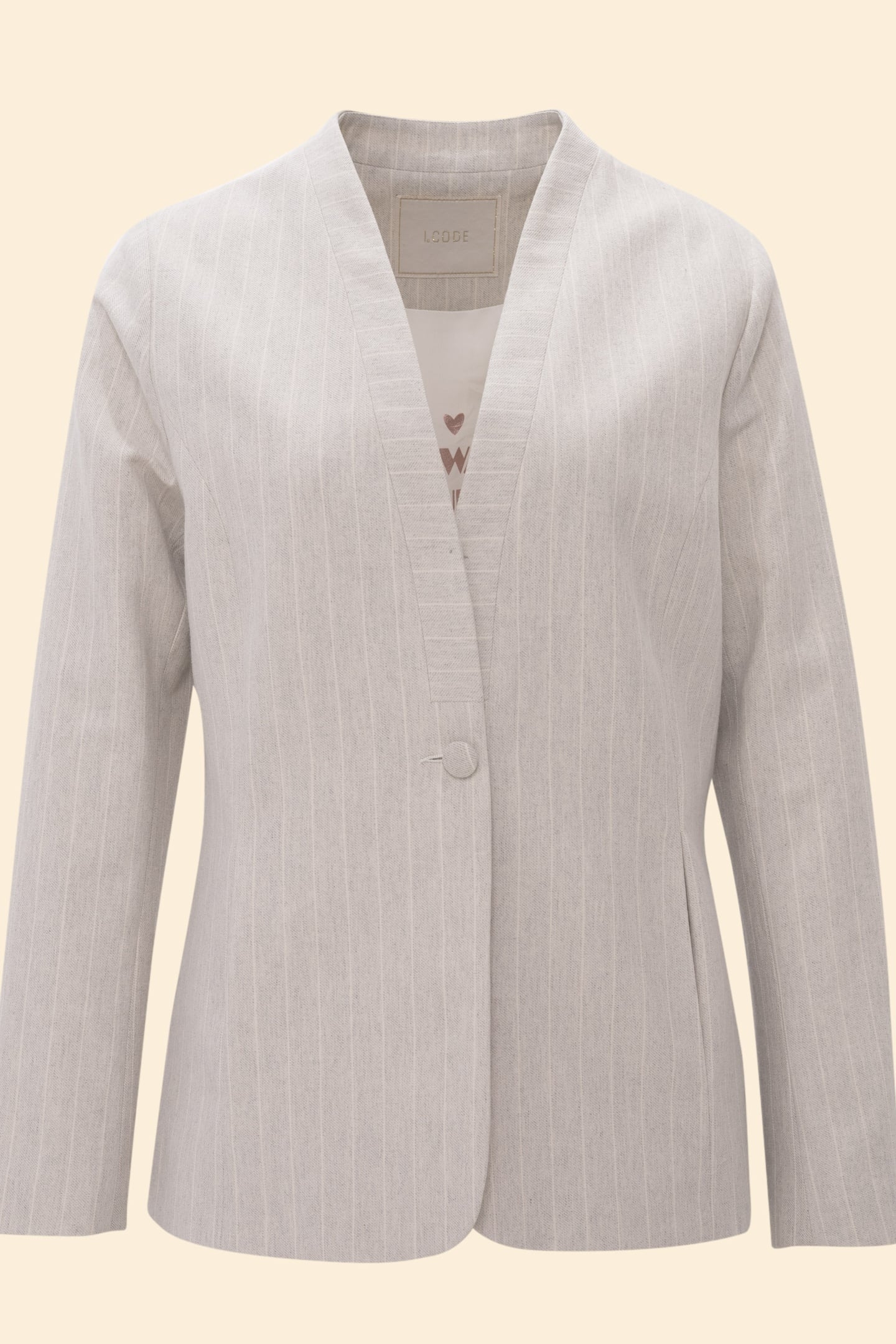 GREY SUIT JACKET WITH TENNIS STRIPES HEATHER GREY 5