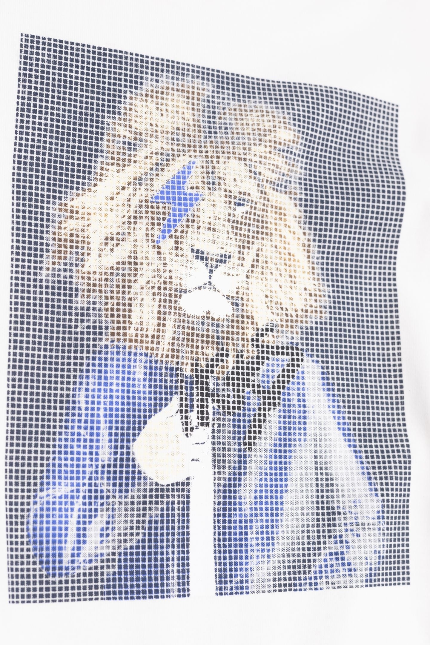 WHITE T-SHIRT ORGANIC COTTON VISUAL MAN-LION BOY 5