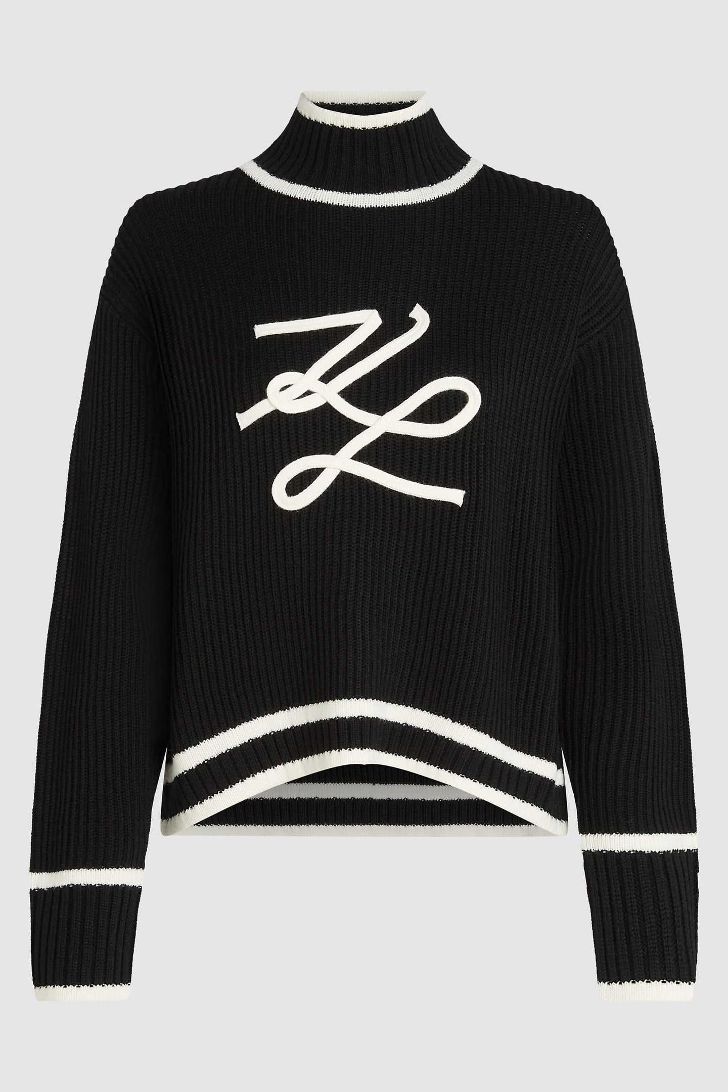 BLACK SOUTACHE AUTOGRAPH KNIT 5