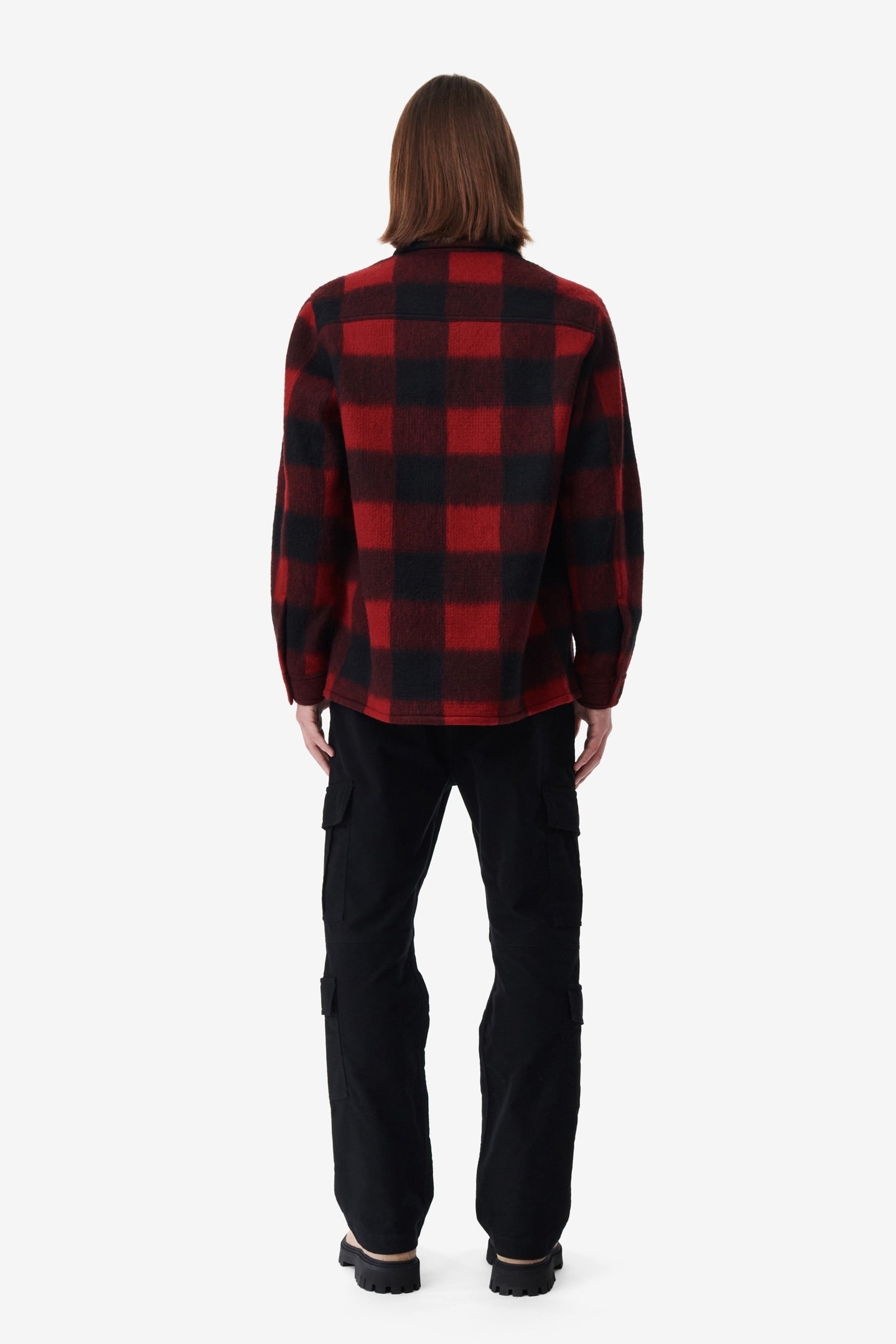 ILARIO OVERSHIRT MIXED RED 4