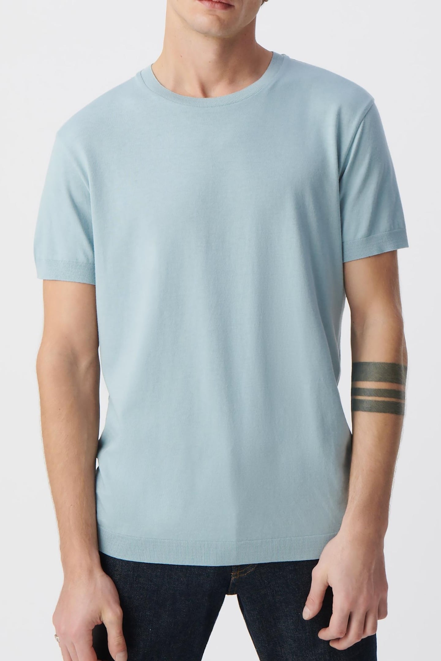 HORIZON COTTON MODAL CREW NECK T-SHIRT 2