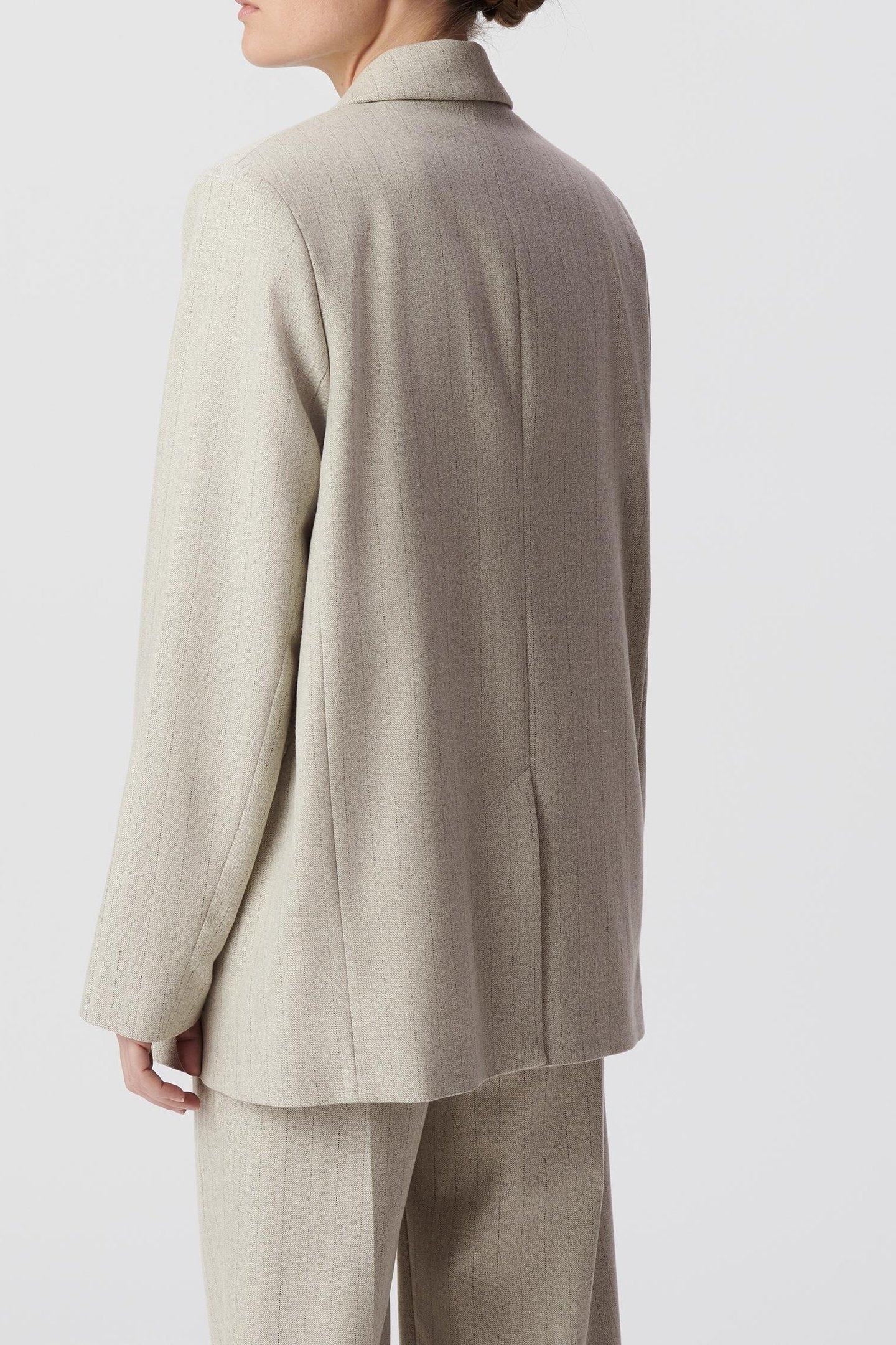 GREY LUREX STRIPE SUIT JACKET 3