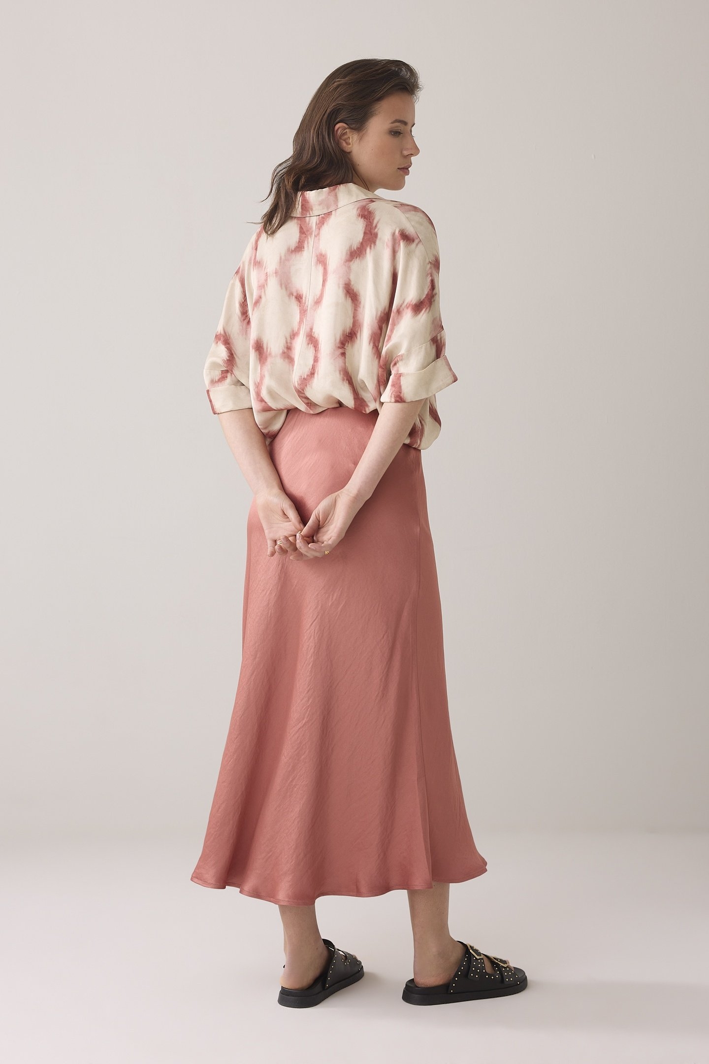 SKIRT HEAVY SILKY TOUCH SEPHIA BLUSH 1