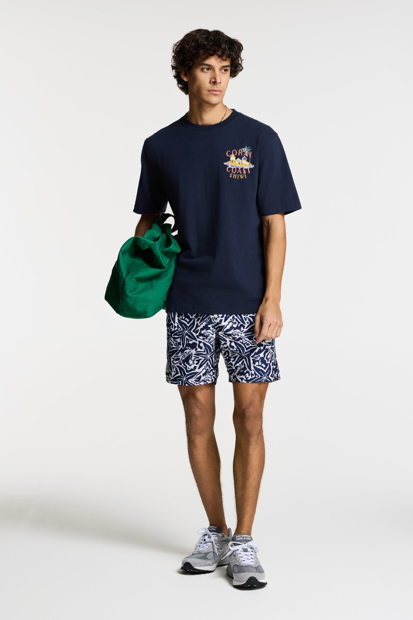 FINN RELAXED T-SHIRT CORAL COAST BLUE DARK NAVY 4