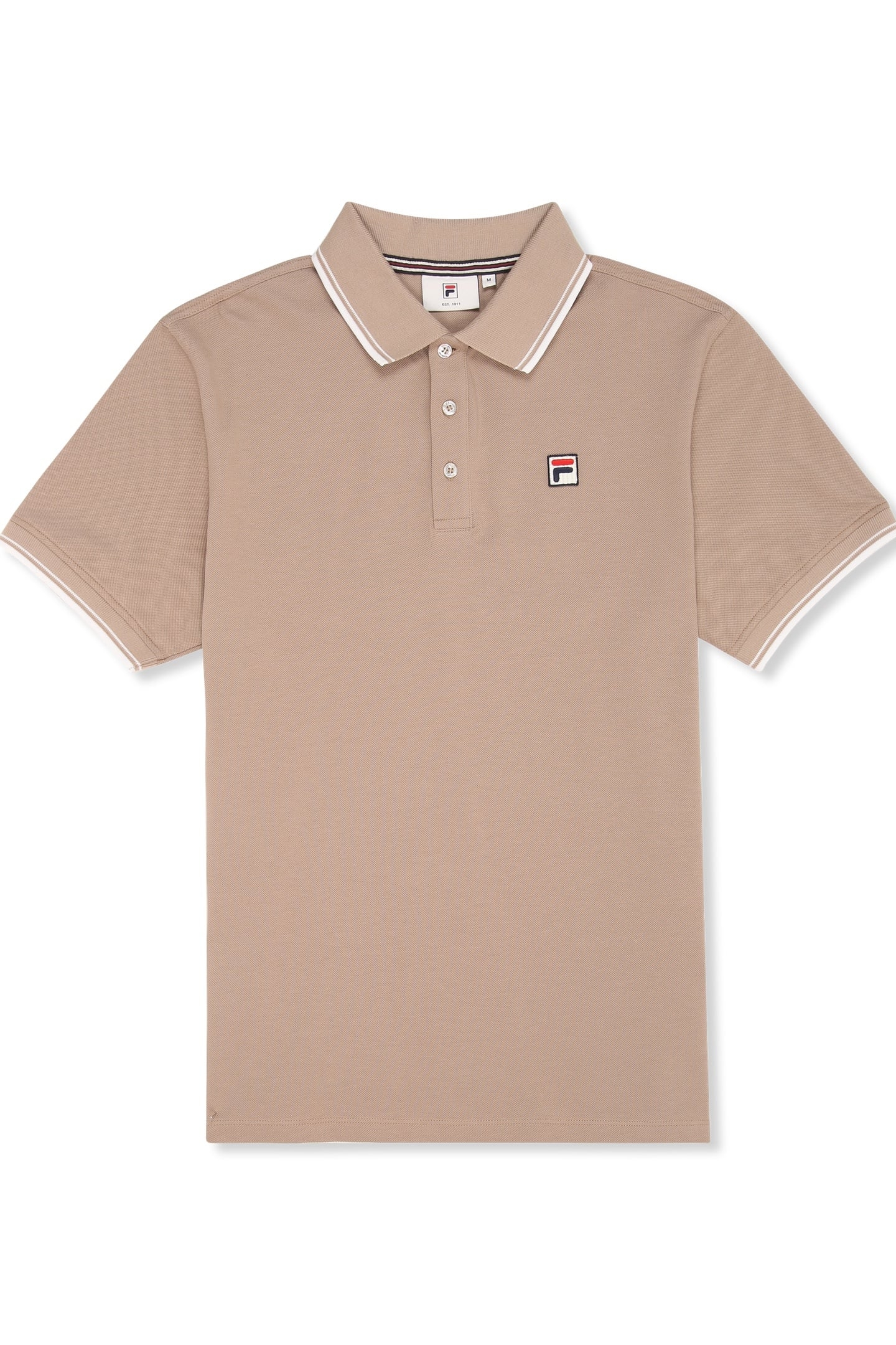 BIELLA REGULAR TIPPED POLO SHIRT TAUPE GRAY 5