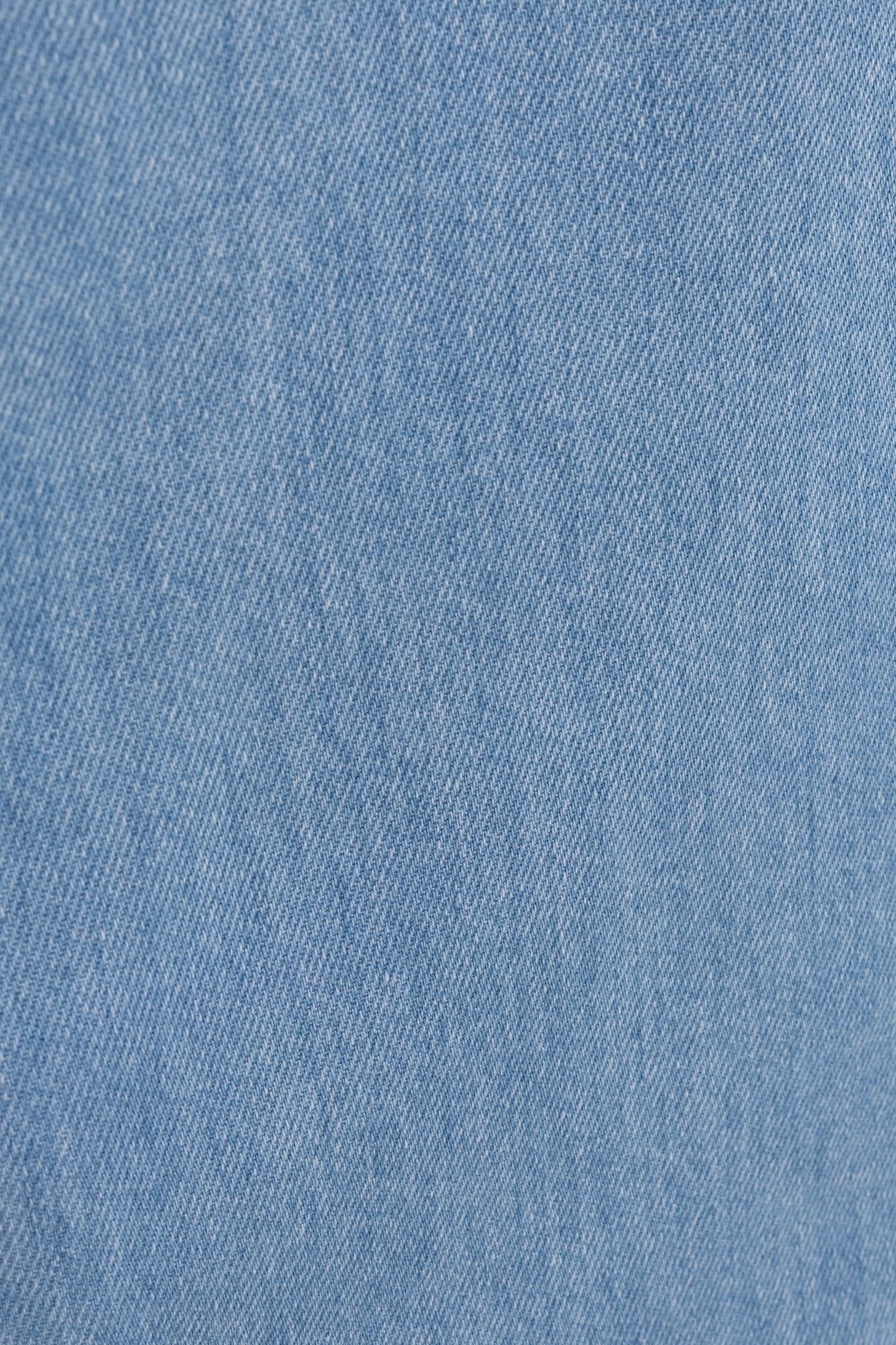 FADED BLUE WIDE-LEG JEANS BLEACH 8