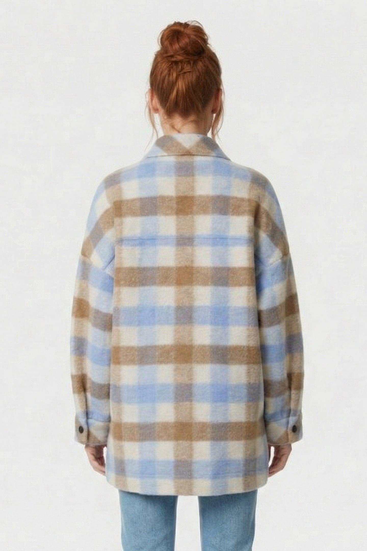 WALLIS OVERSHIRT BLUE/BROWN 2