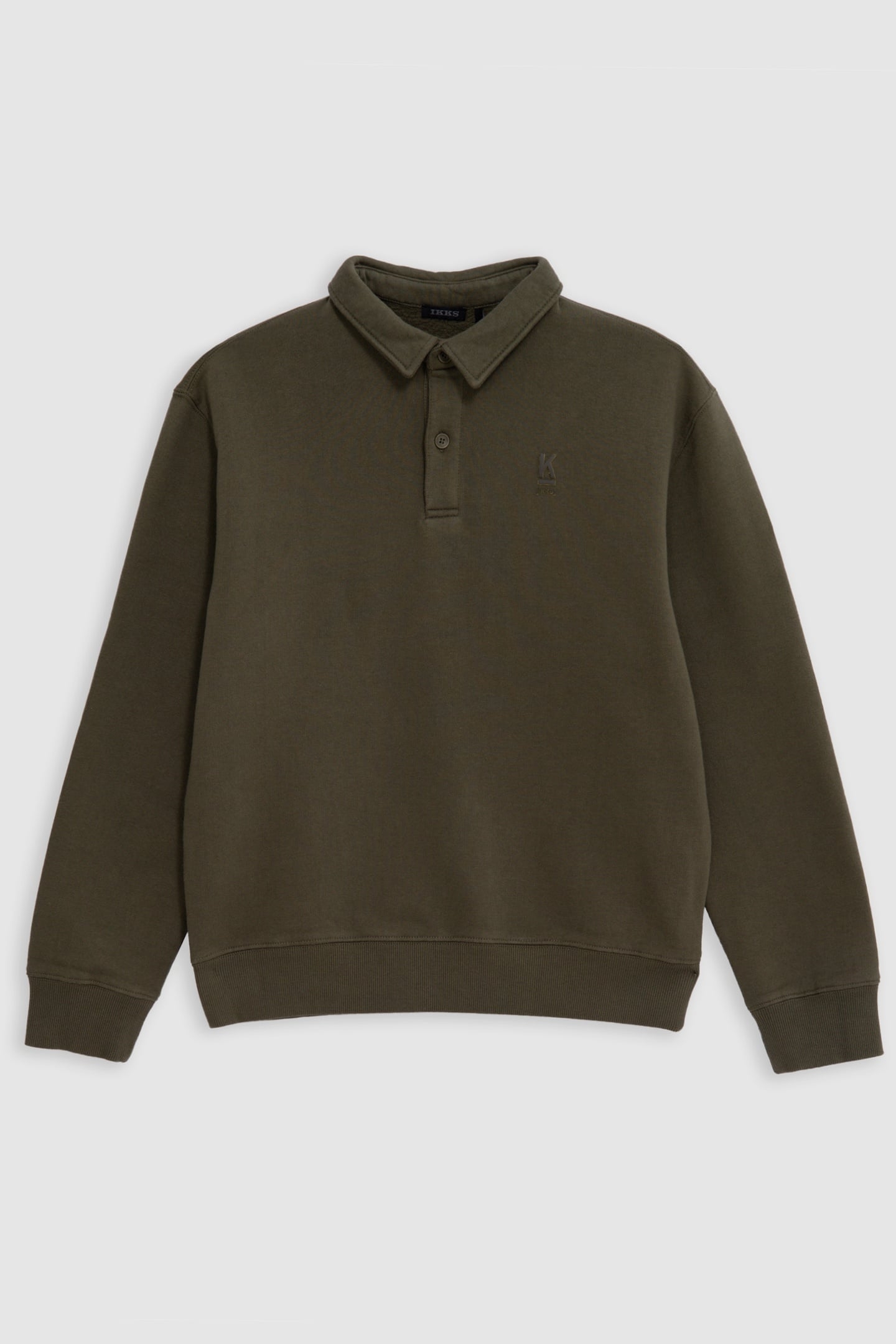 BOY'S KHAKI SWEATSHIRT WITH XL SLOGAN EMBROIDERED ON BACK 1