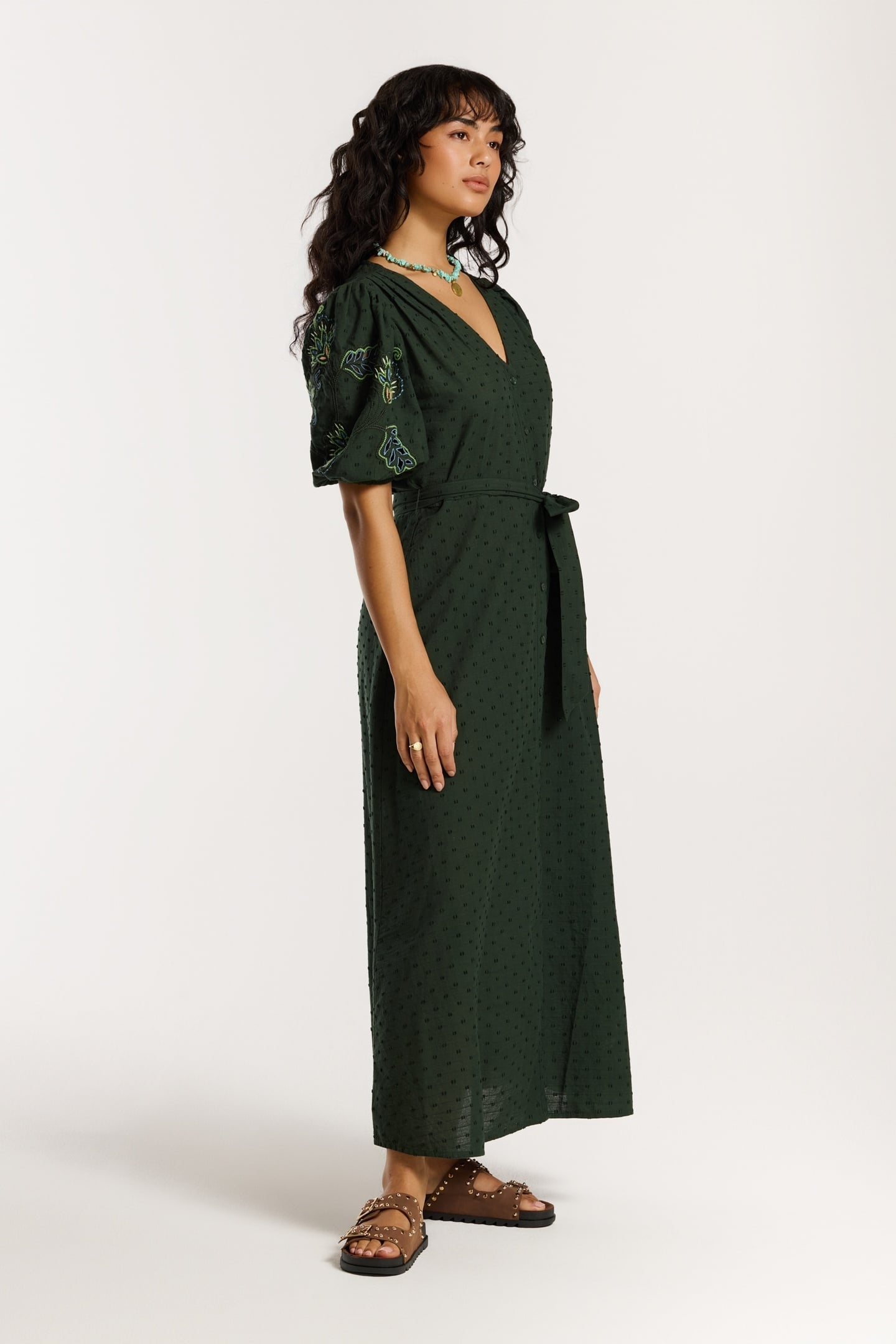 JOSEPHINE DOBBY DRESS GREEN PINES DOBBY 6