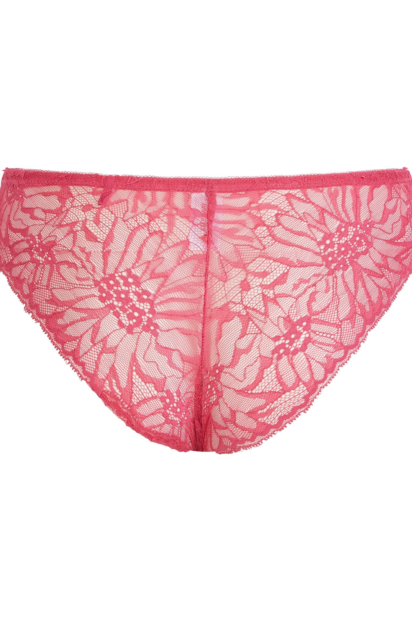 NELLY 3PK MESH AND LACE BRIEF CARMINE/ JET BLACK/CARMINE 6